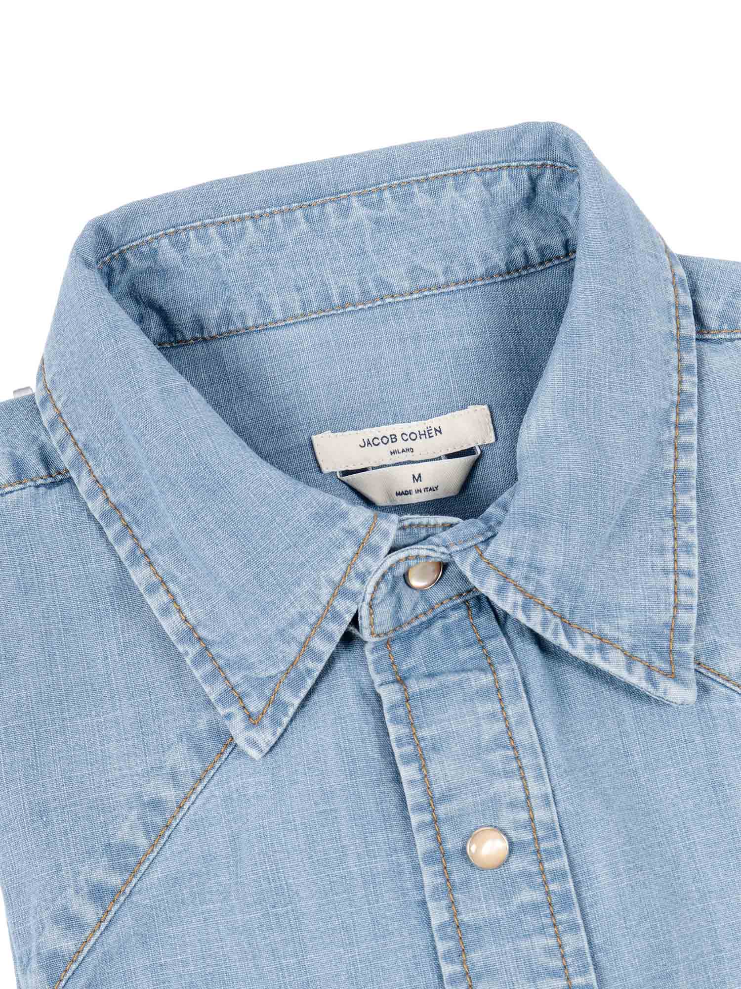WESTERN SHIRT Blue Cotton