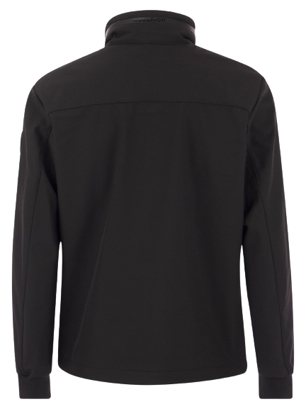 Soft Shell Bomber Black Jacket
