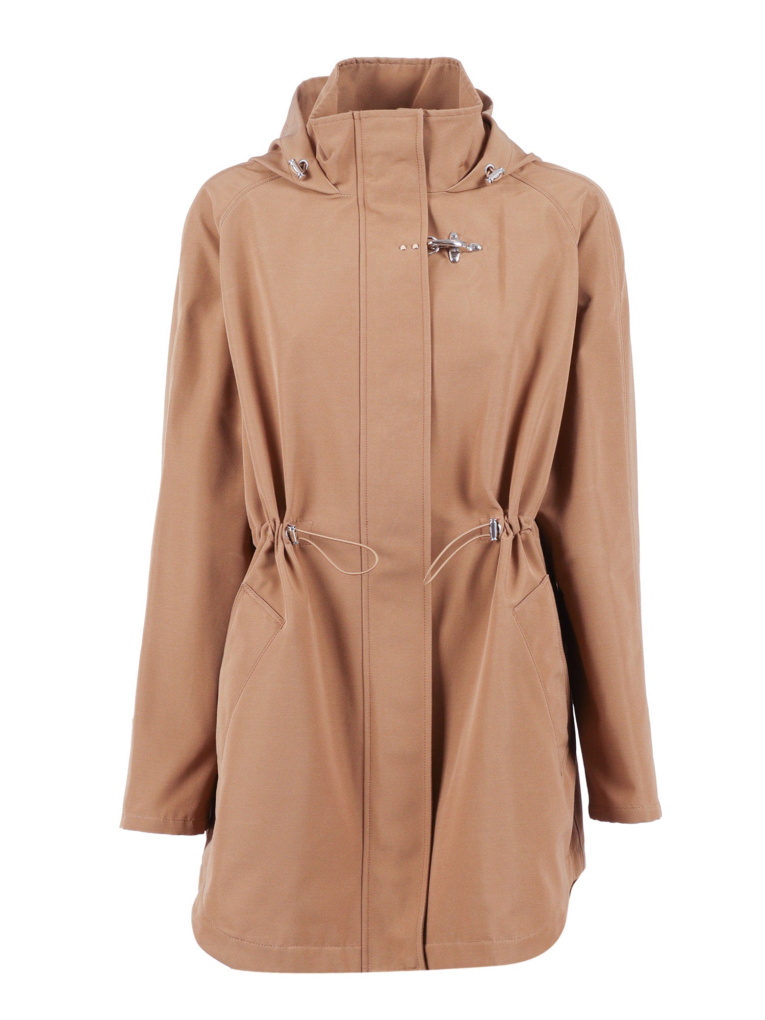GANCIO PARKA COAT Beige Cotton Polyester