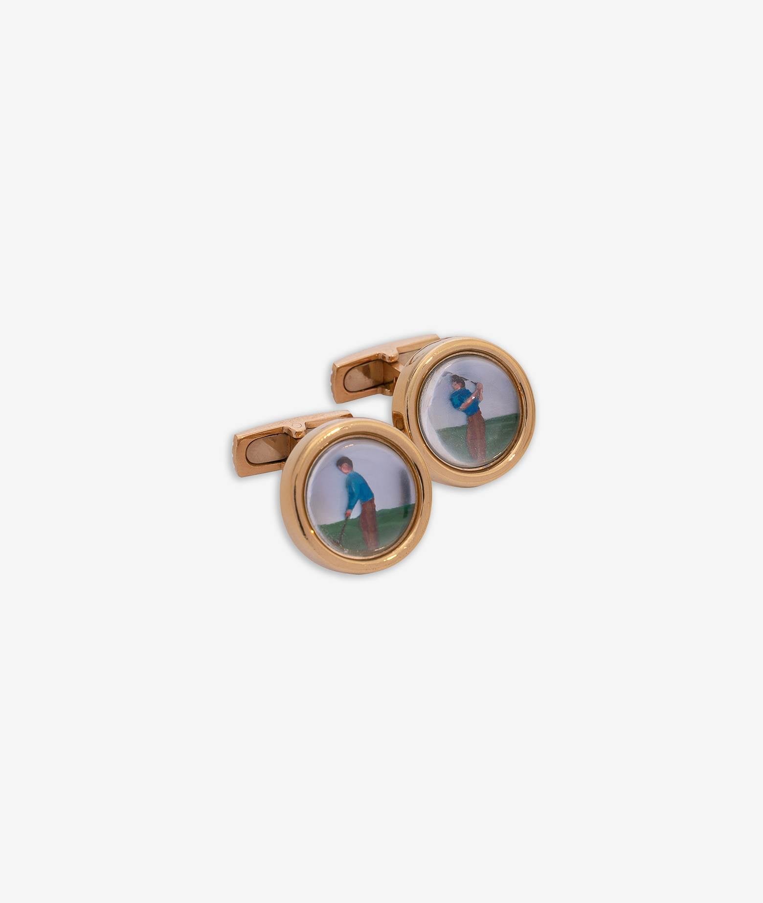 Cufflinks With Golfer Neutral