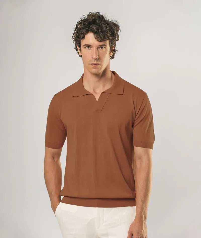 Silk Polo Tulum Purple Basic Light Kintwear