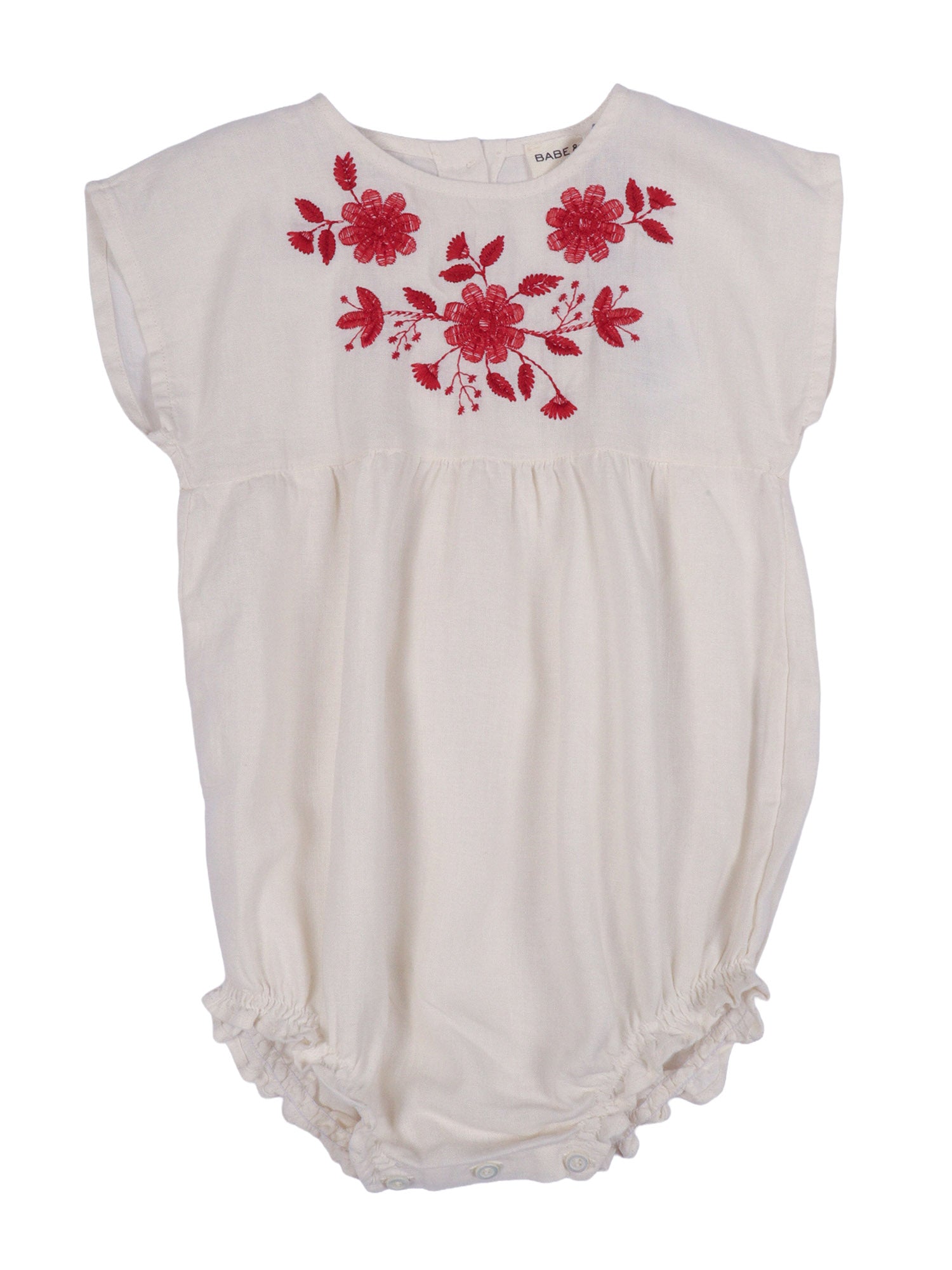 Tutina India Beige Linen Cotton Romper