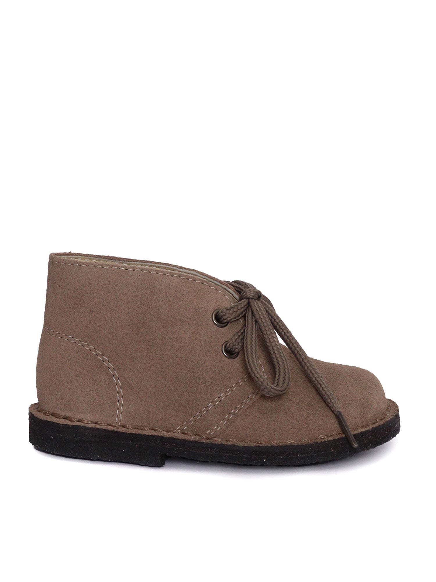 Genuine Leather Desert Boots Brown Sole Crepe Polacchino