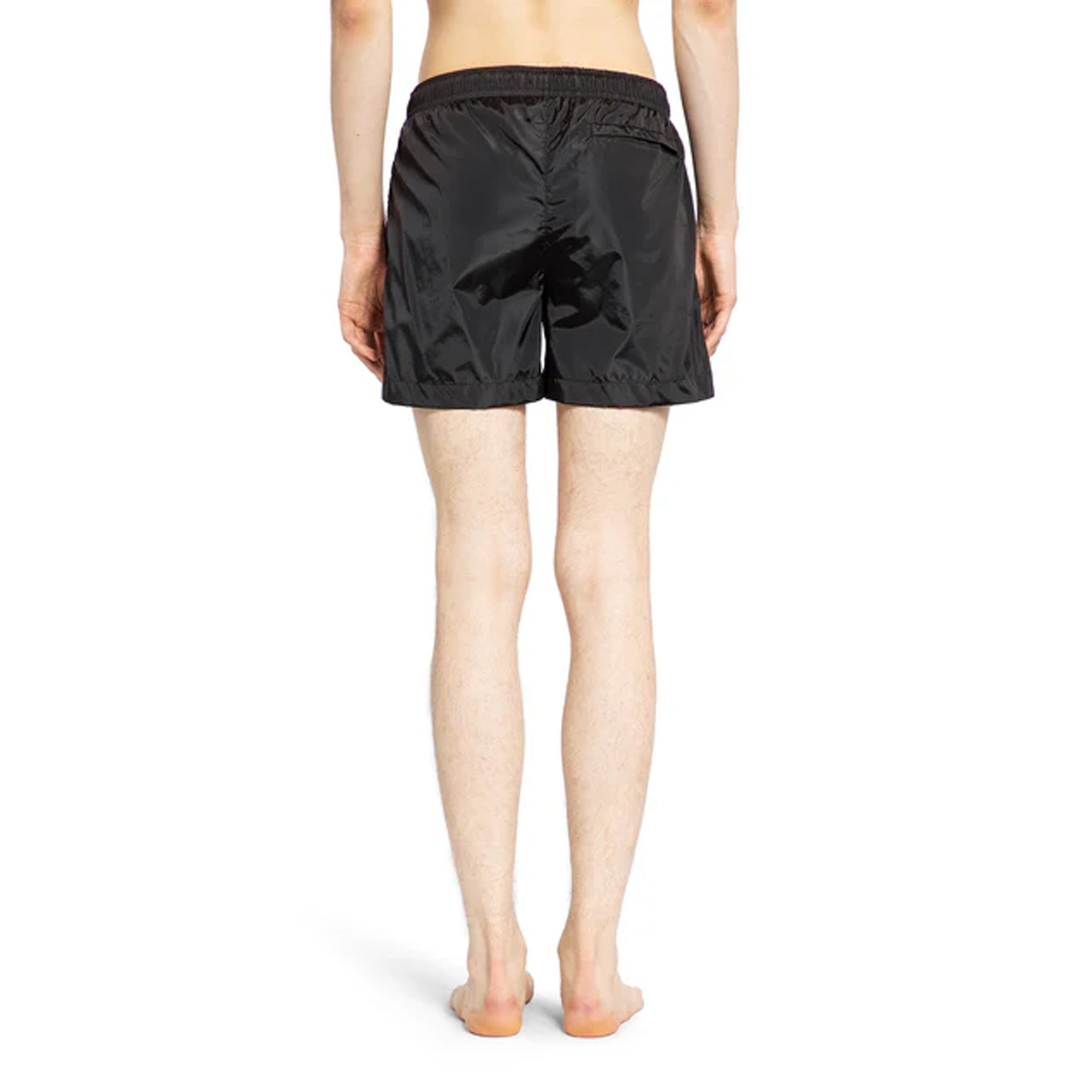 Logo-Embroidered Swim Shorts Black Polyamide