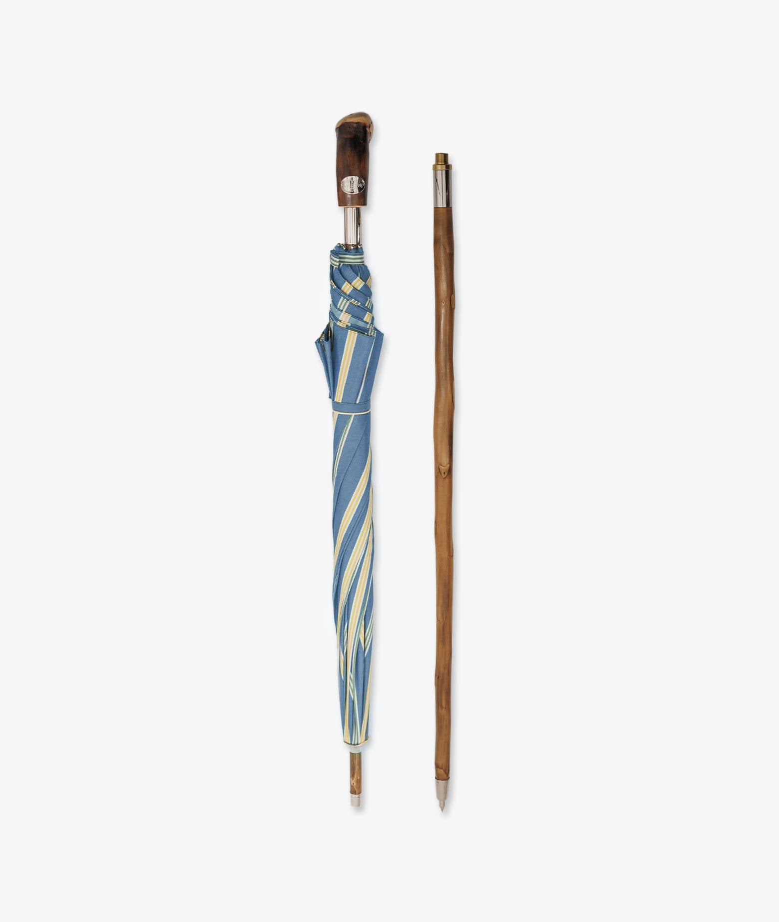 Umbrella Pic Nic Darkgreen Chestnut Handle