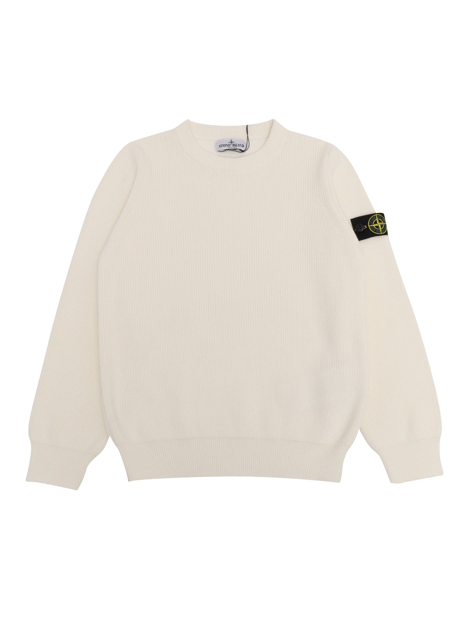 SWEATER White Cotton Crewneck
