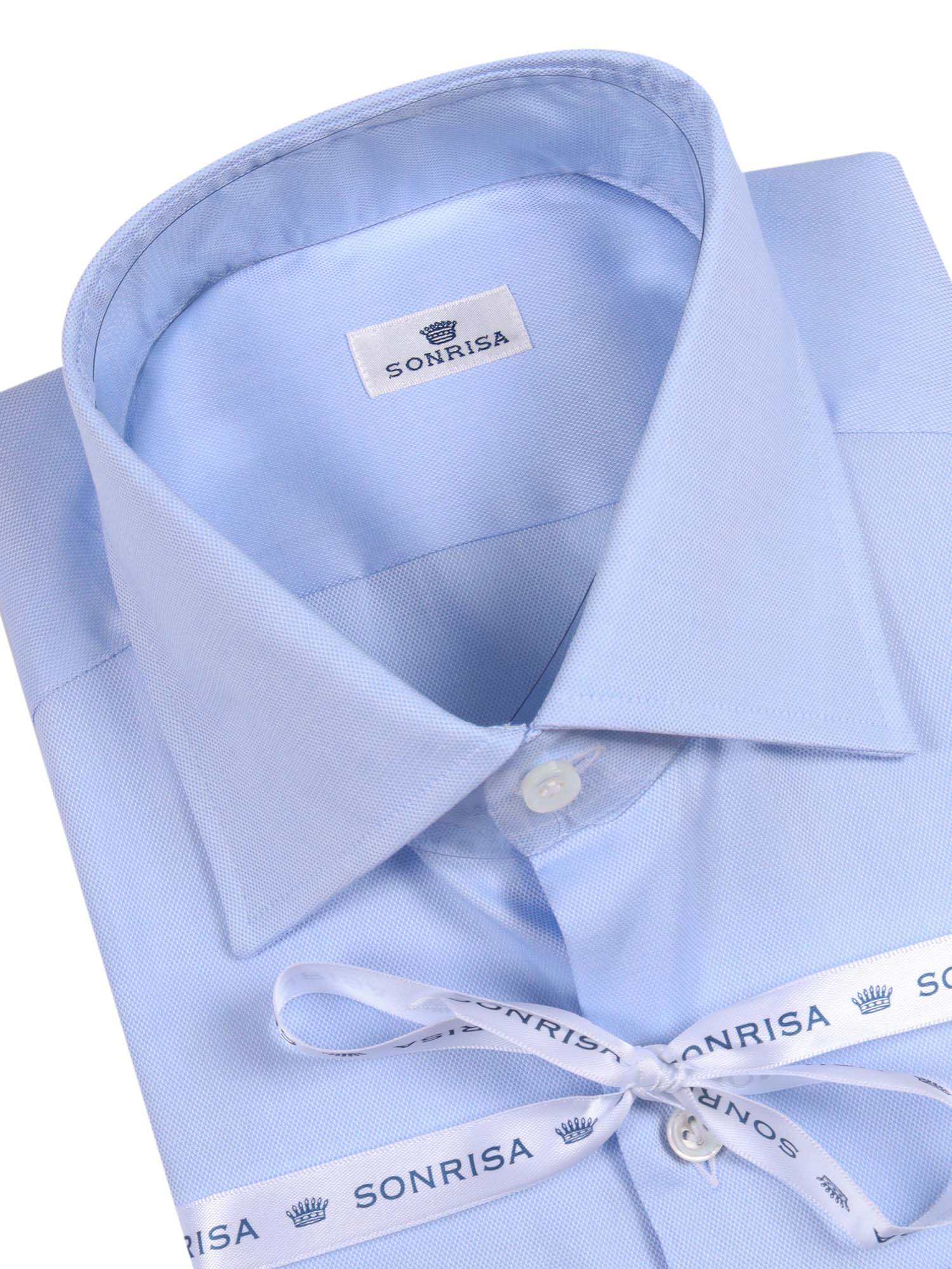 Mens Shirt Light Blue Cotton