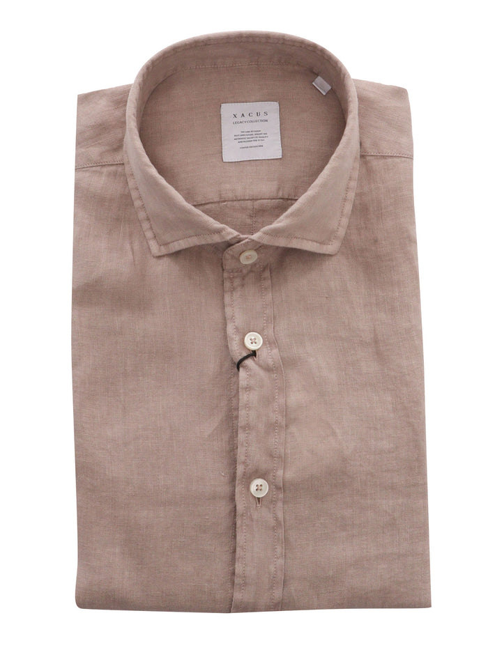 SHIRT Brown Linen