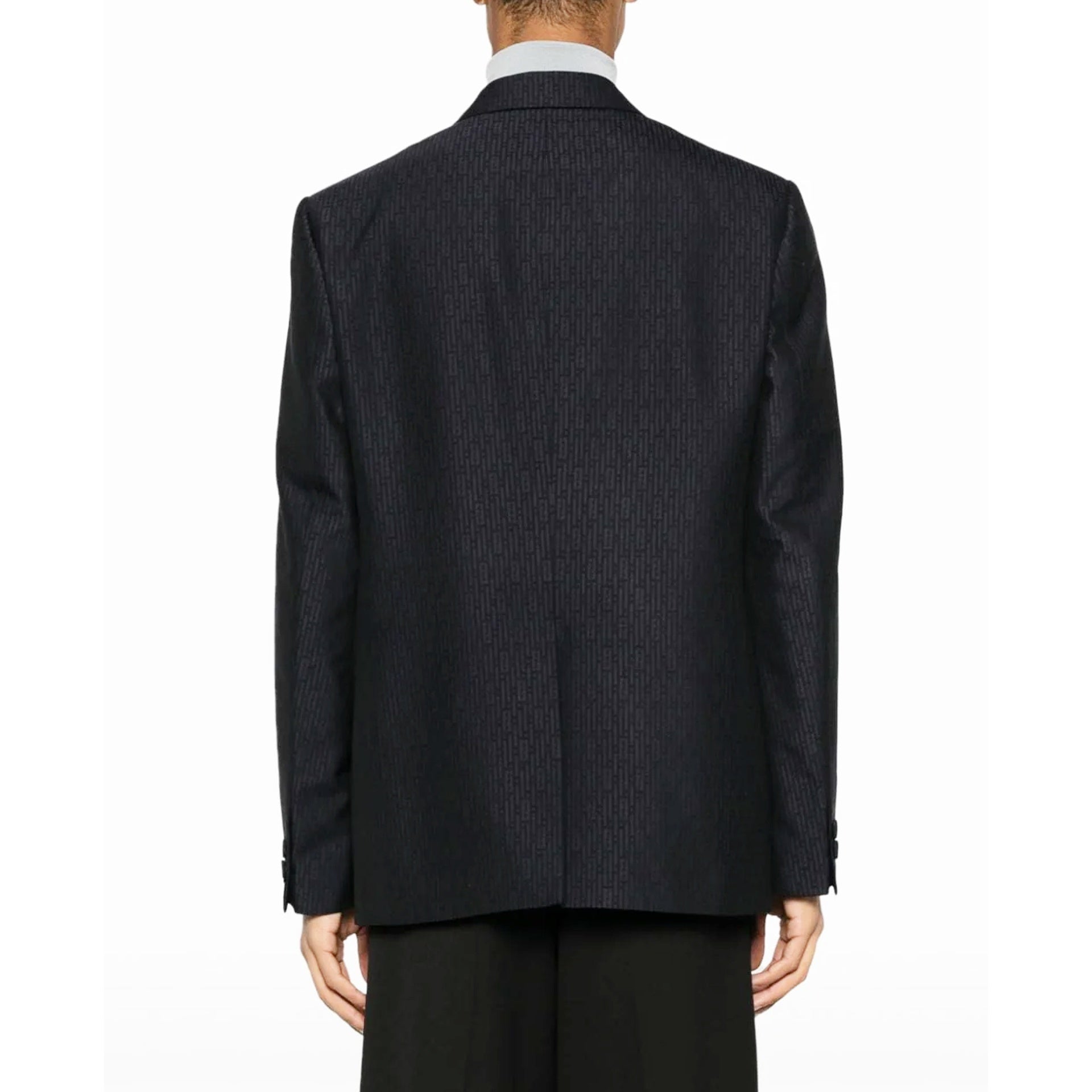 Ff Motif Wool Jacket Blue