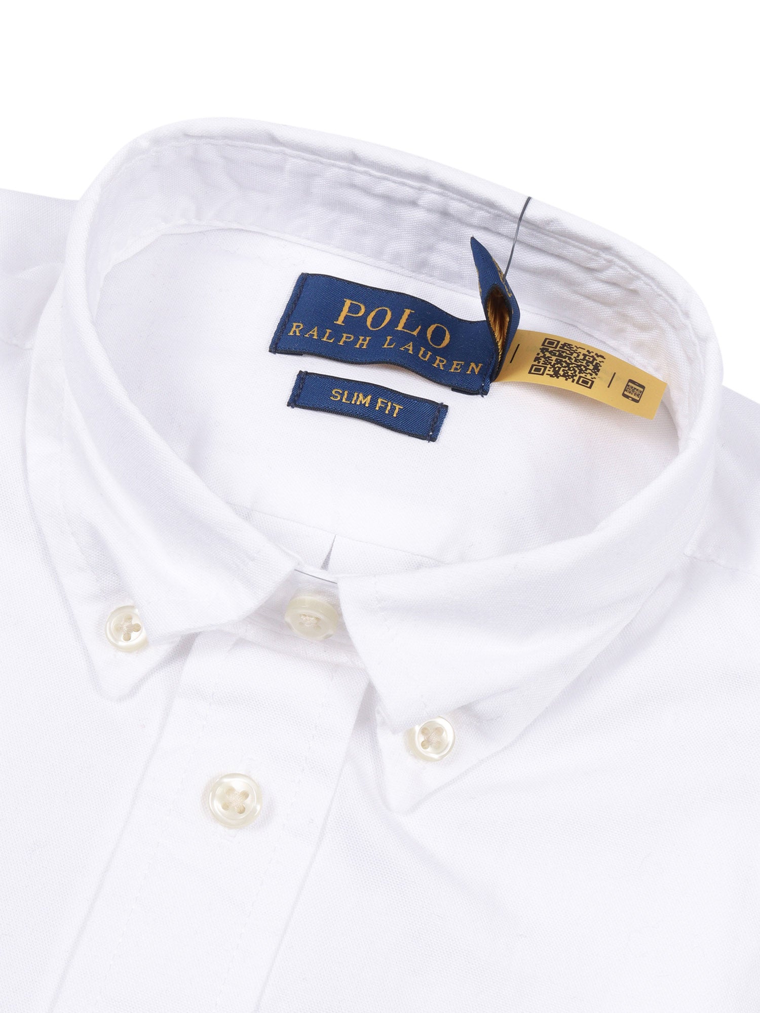 Slim Fit-Tops-Shirt White Cotton