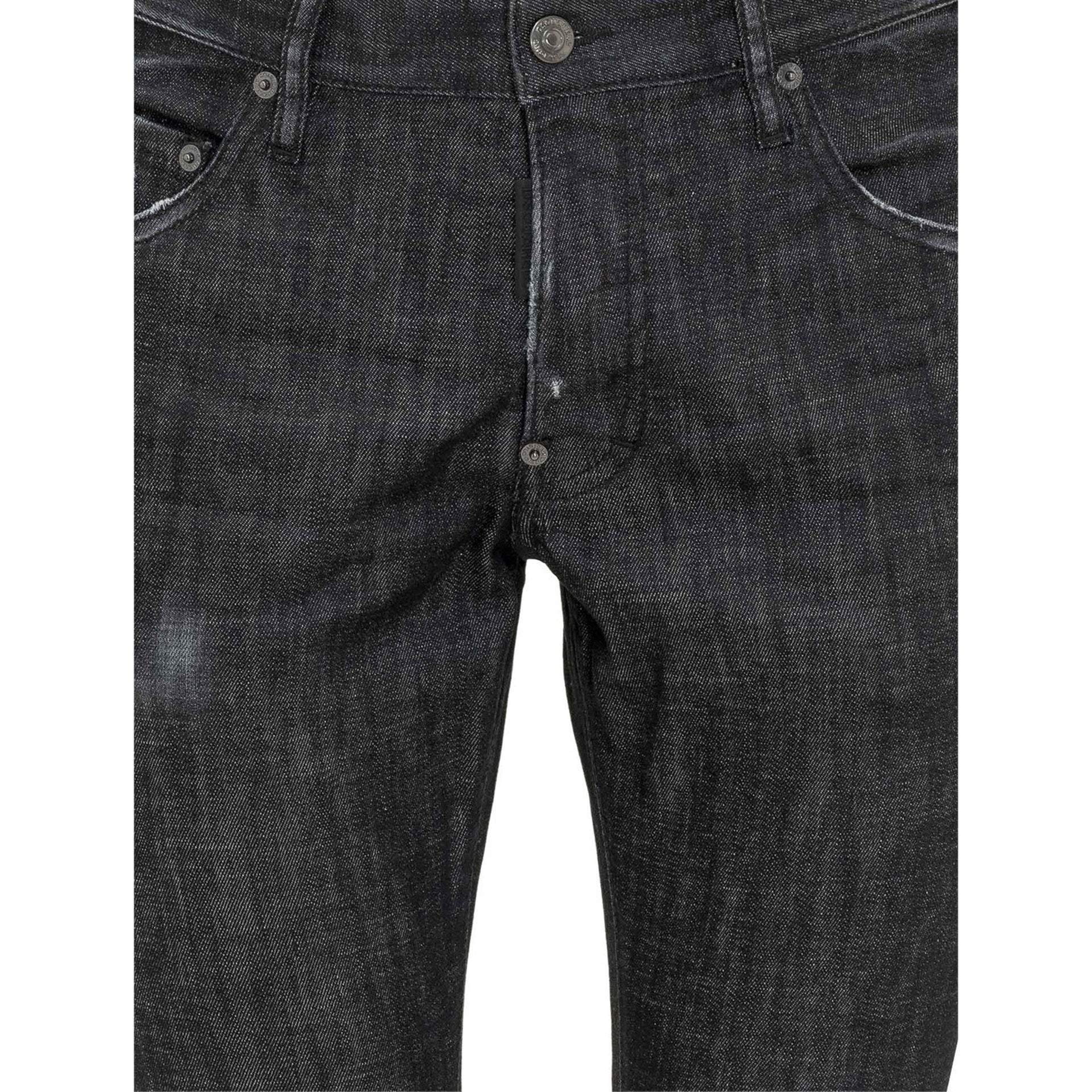 Skater Denim Jeans Black Cotton Elastane
