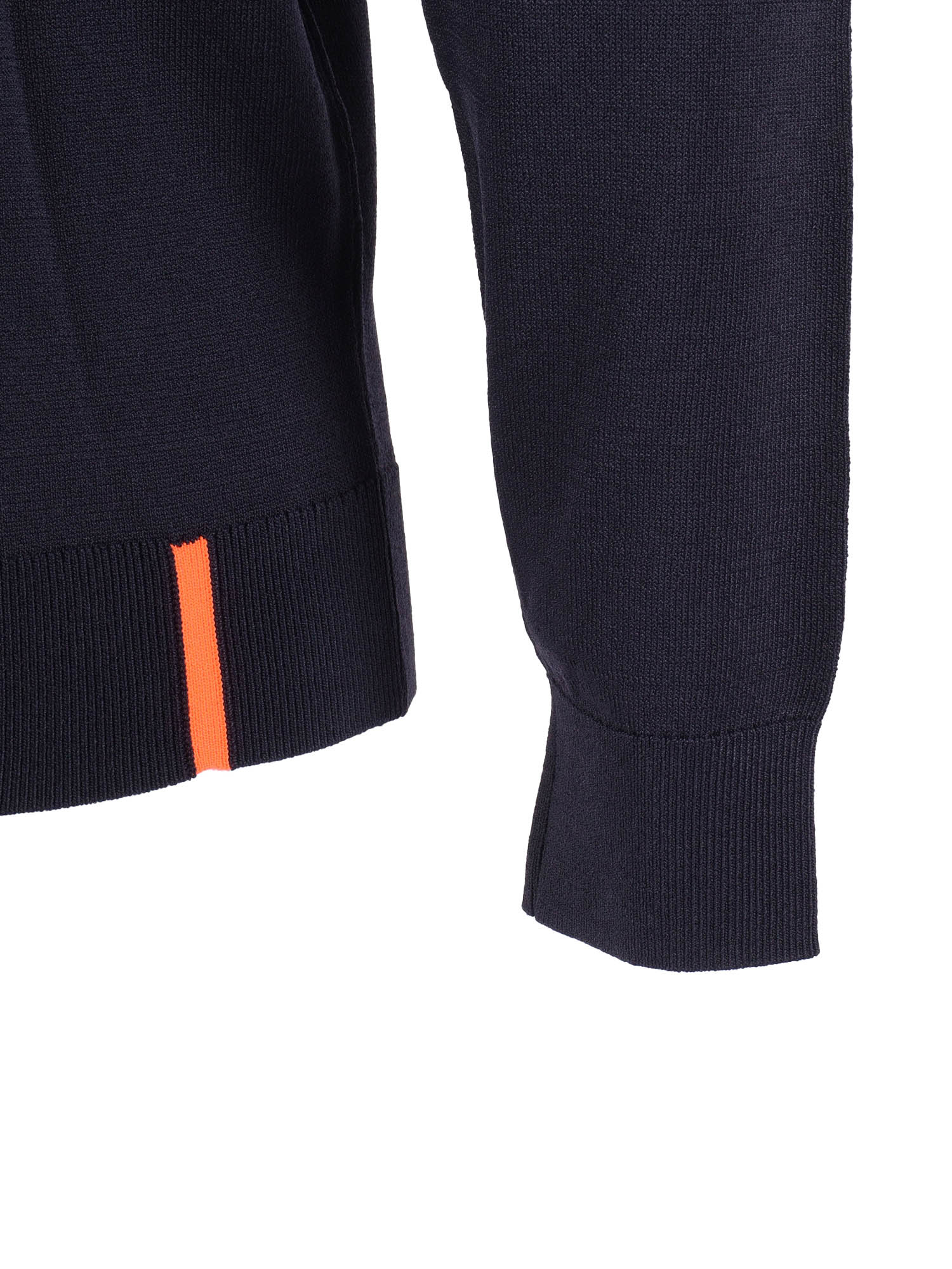 Maxell Round Knit Blue Viscose Polyamide Elastane Crewneck