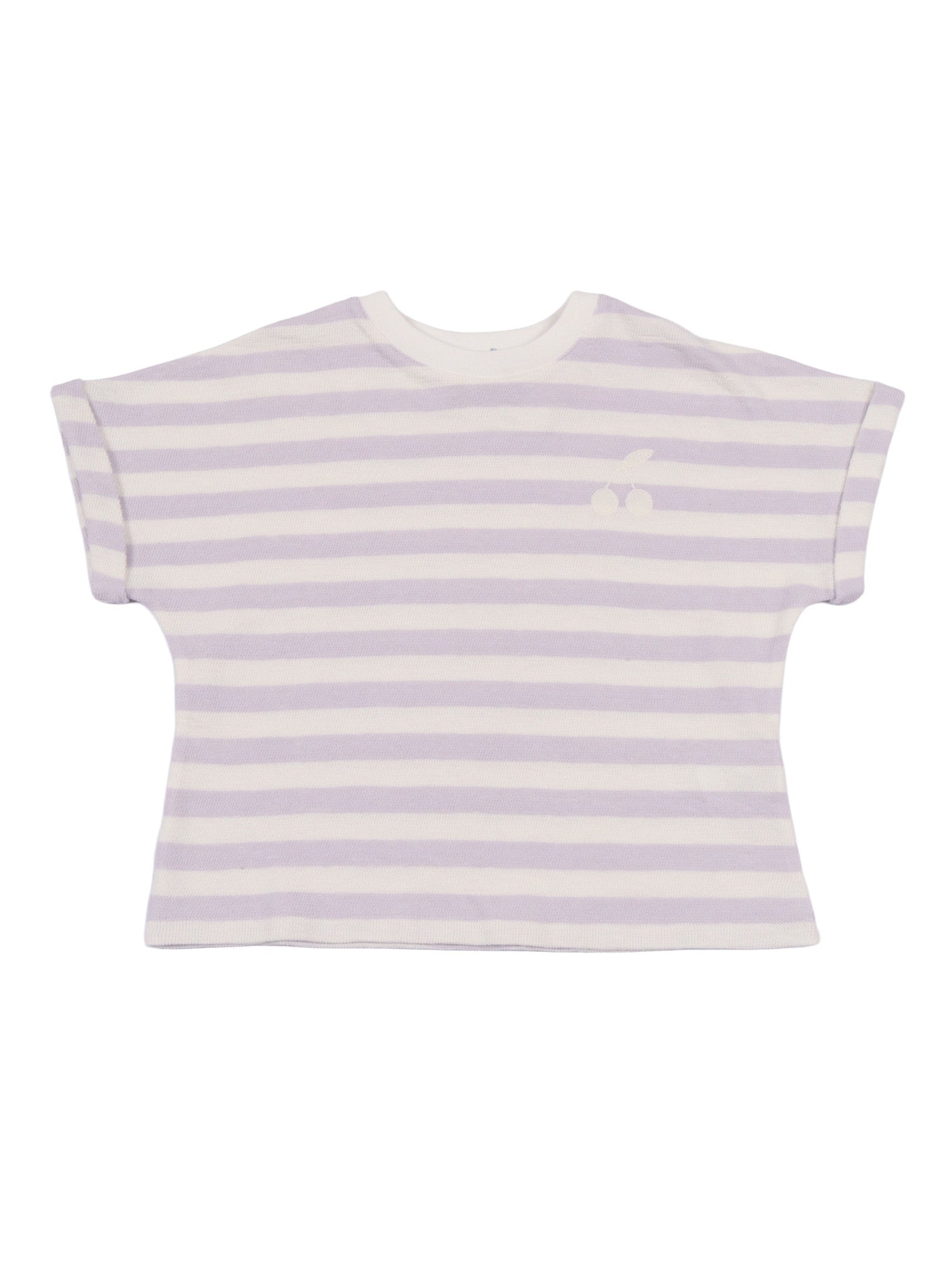 FARAH T-SHIRT Purple Cotton Short Sleeves