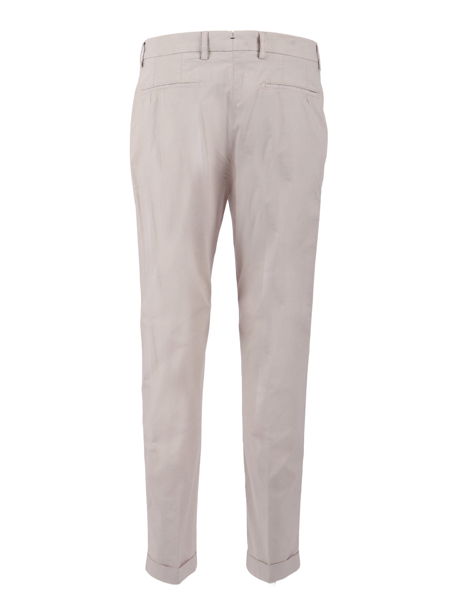 retrolong-GD pants Beige Cotton Lyocell Elastane