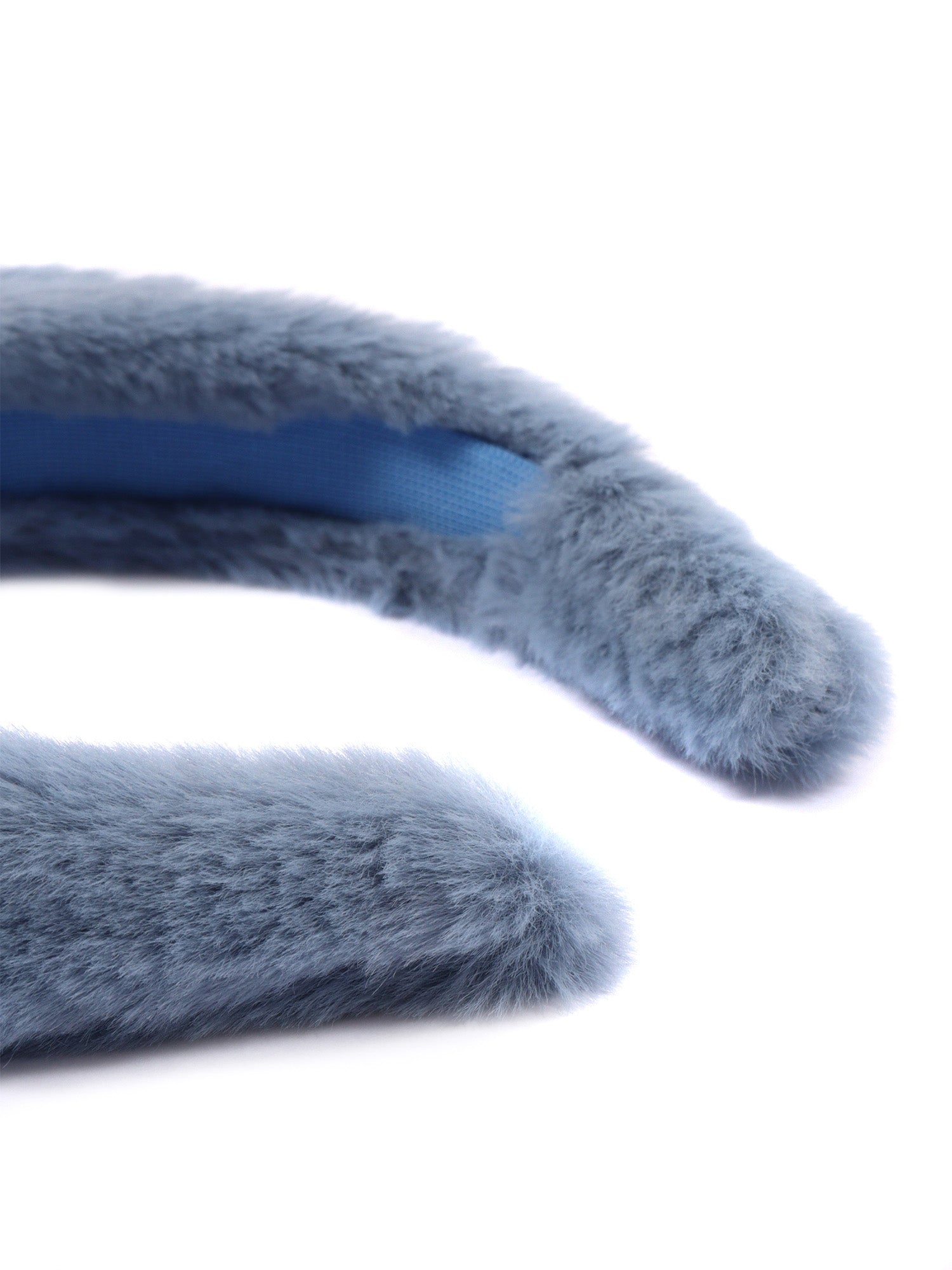Eco-Fur Headband Light Blue