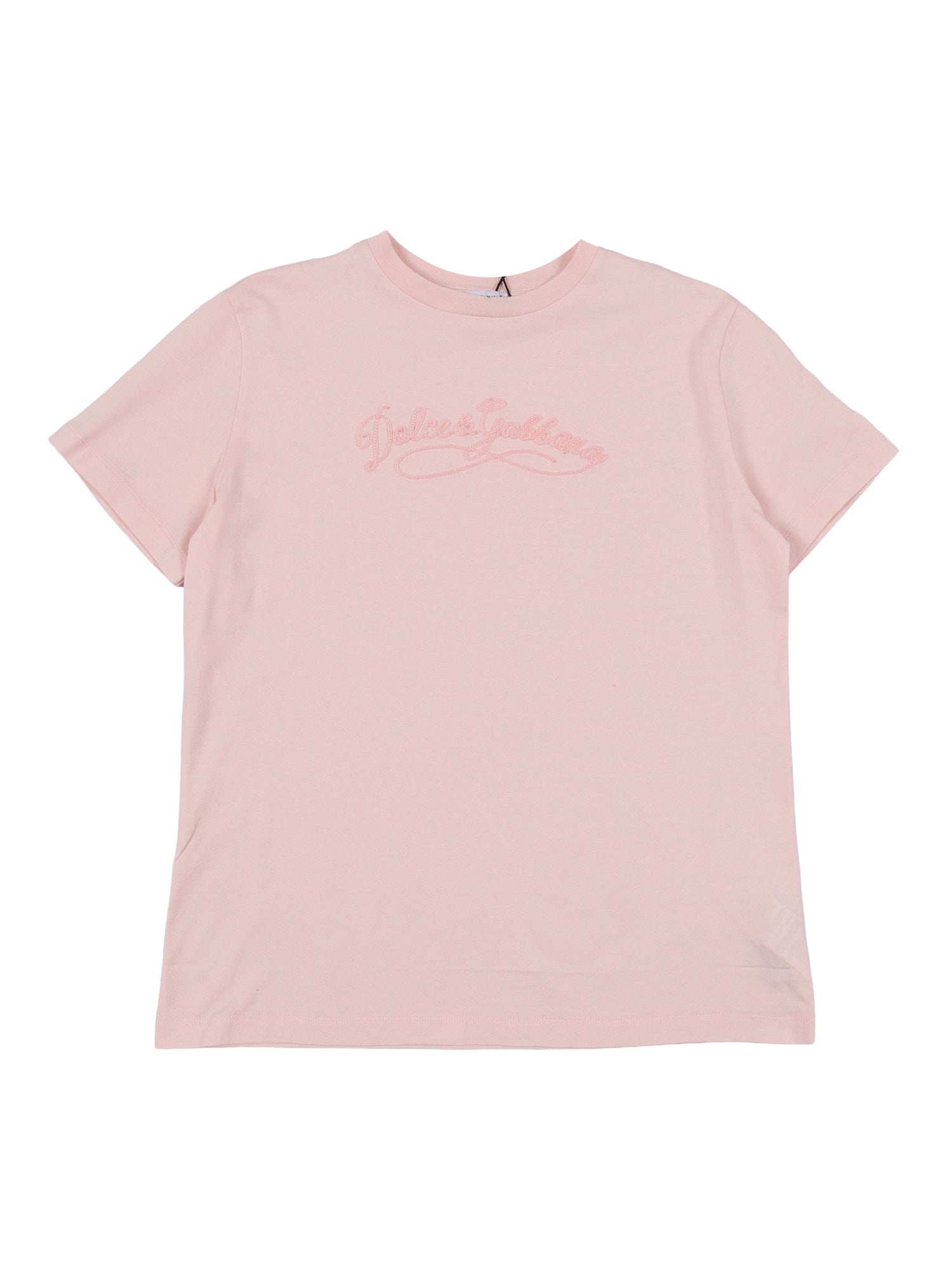 T-Shirt Pink Cotton Short Sleeves