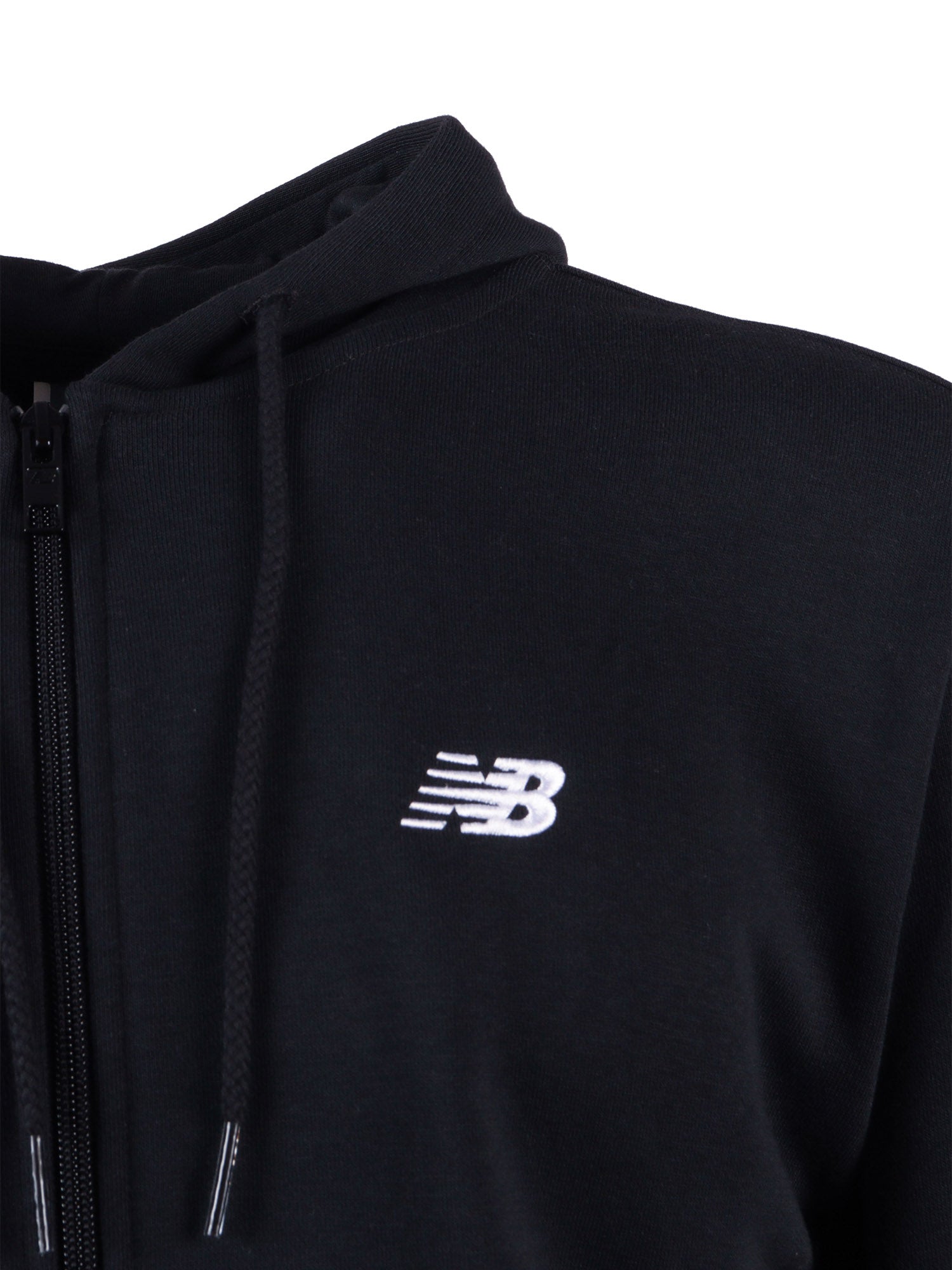 Sport Essentials Logo French Terry Full Zip - Black Cotton Zipped Sweatshirt