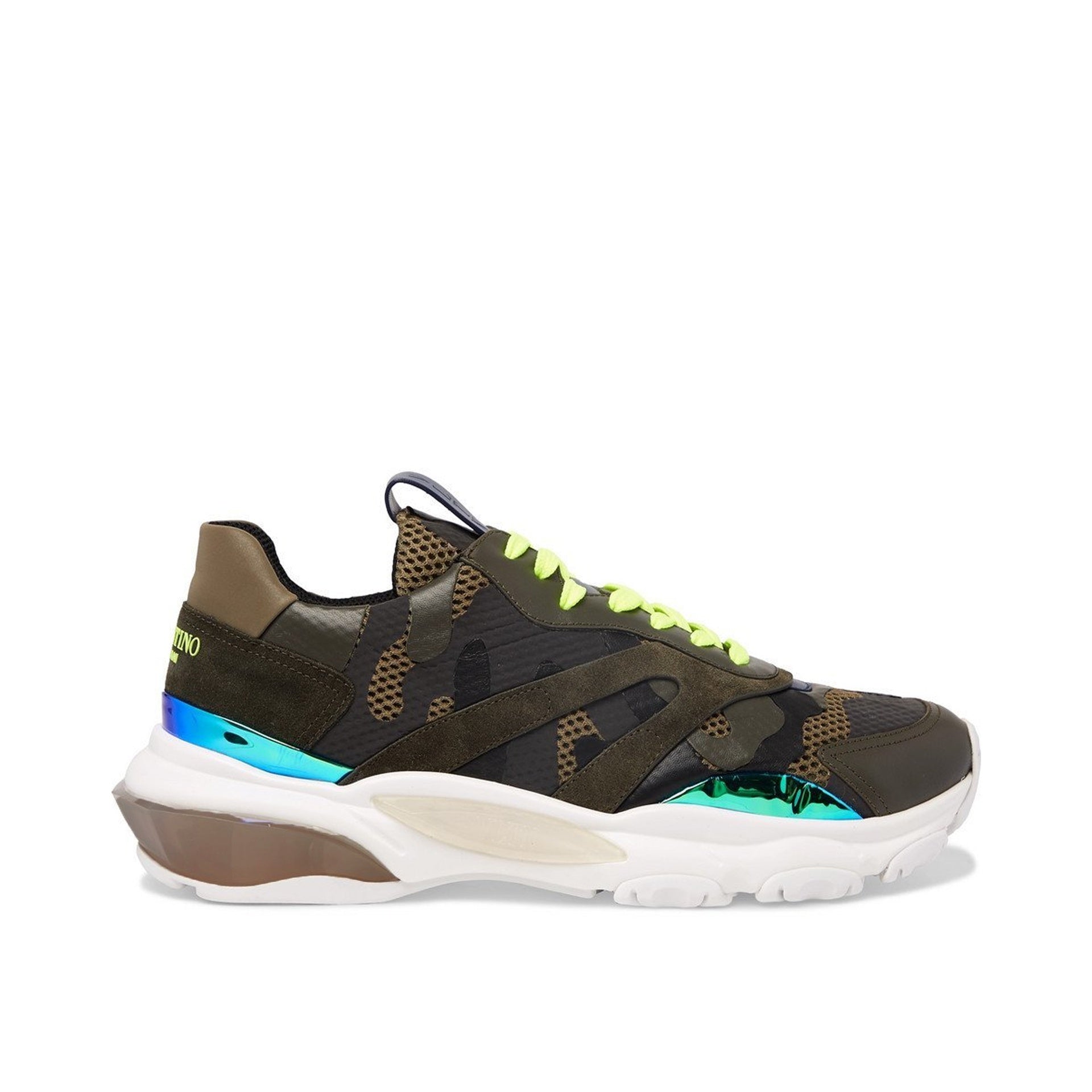 Garavani Bounce Sneakers Green Fabric