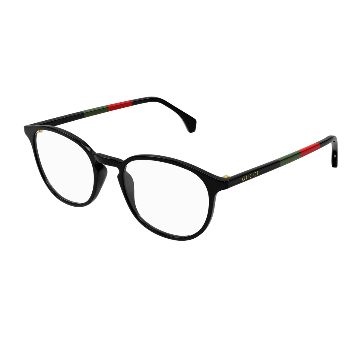 Gucci GG0551O Linea Institutional Logo 021 Black Nero Recycled Acetate Occhiali Da Vista