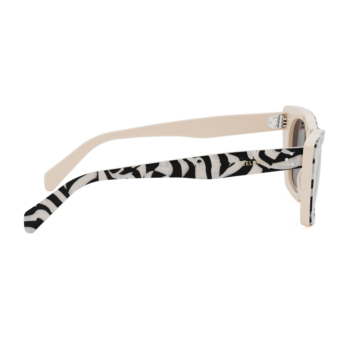 Celine CL40187I 3 Dots 99E Black and Ivory Nero Acetate Occhiali Da Sole