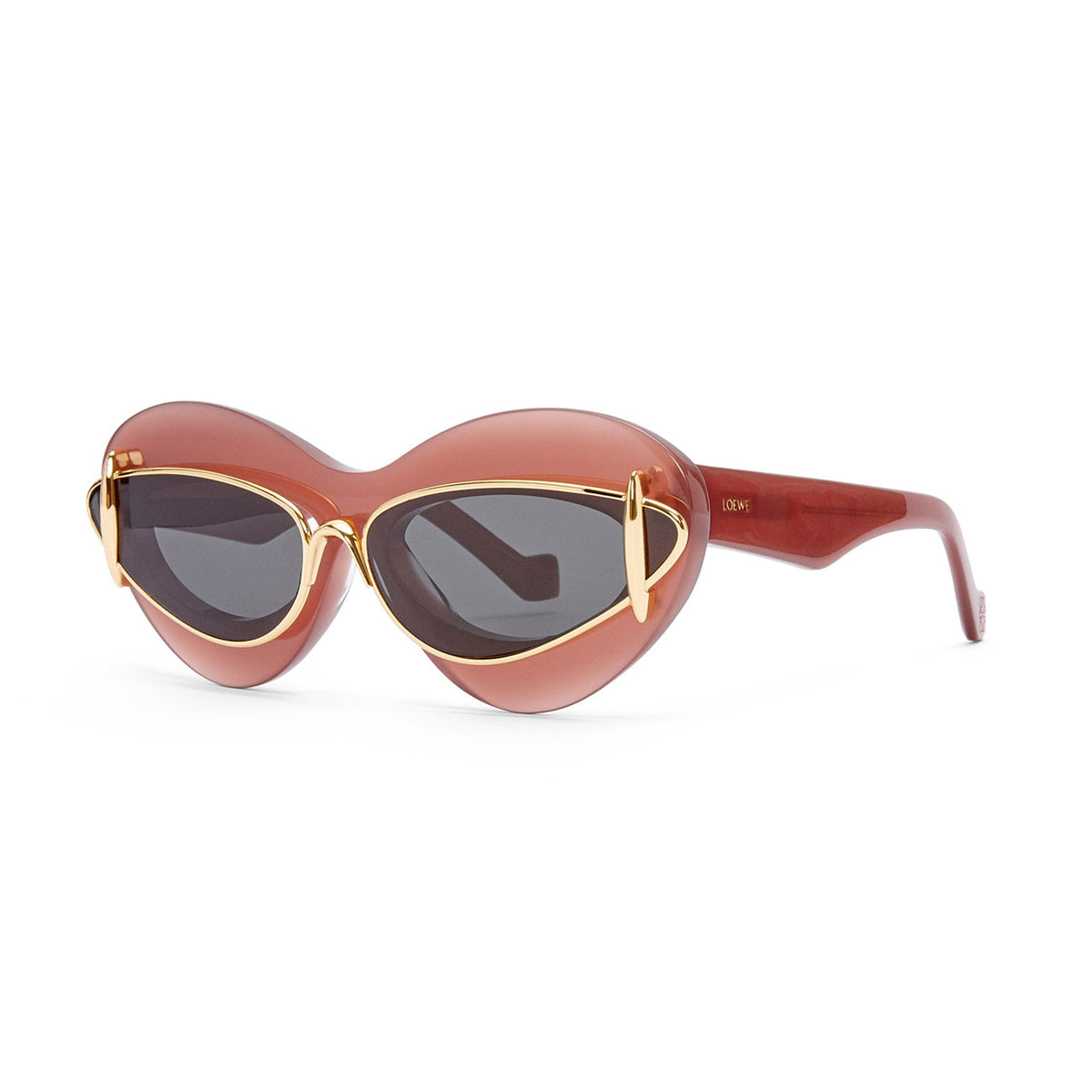 LW40119I DOUBLE FRAME 66a Rosa Acetato/ Metal Occhiali Sole