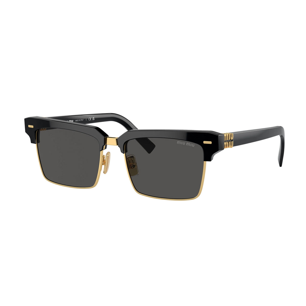 Miu 0MU 10ZS Runway 1AB5S0 Black Nero Acetate Occhiali Da Sole