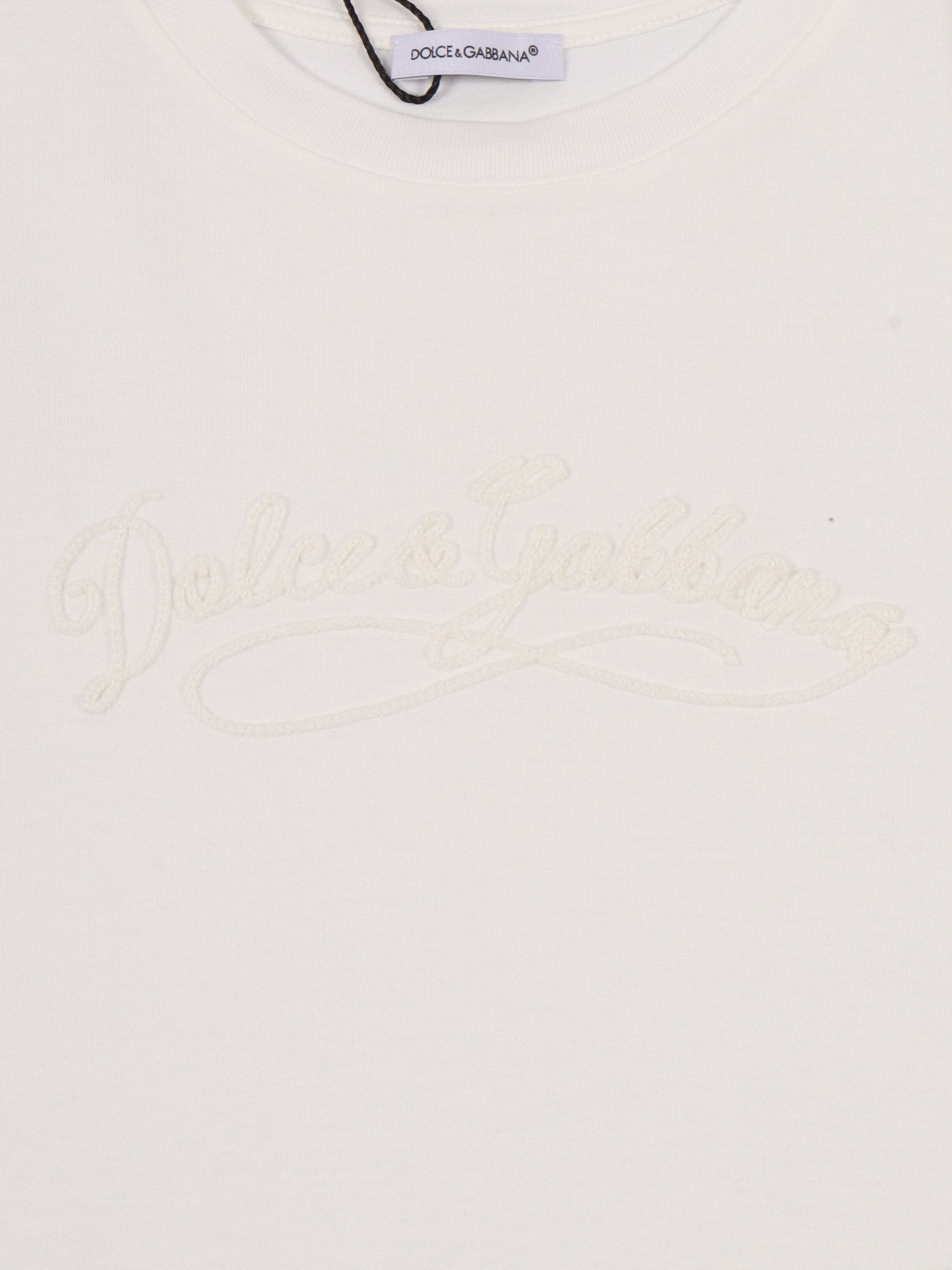 T-Shirt White Cotton Short Sleeves