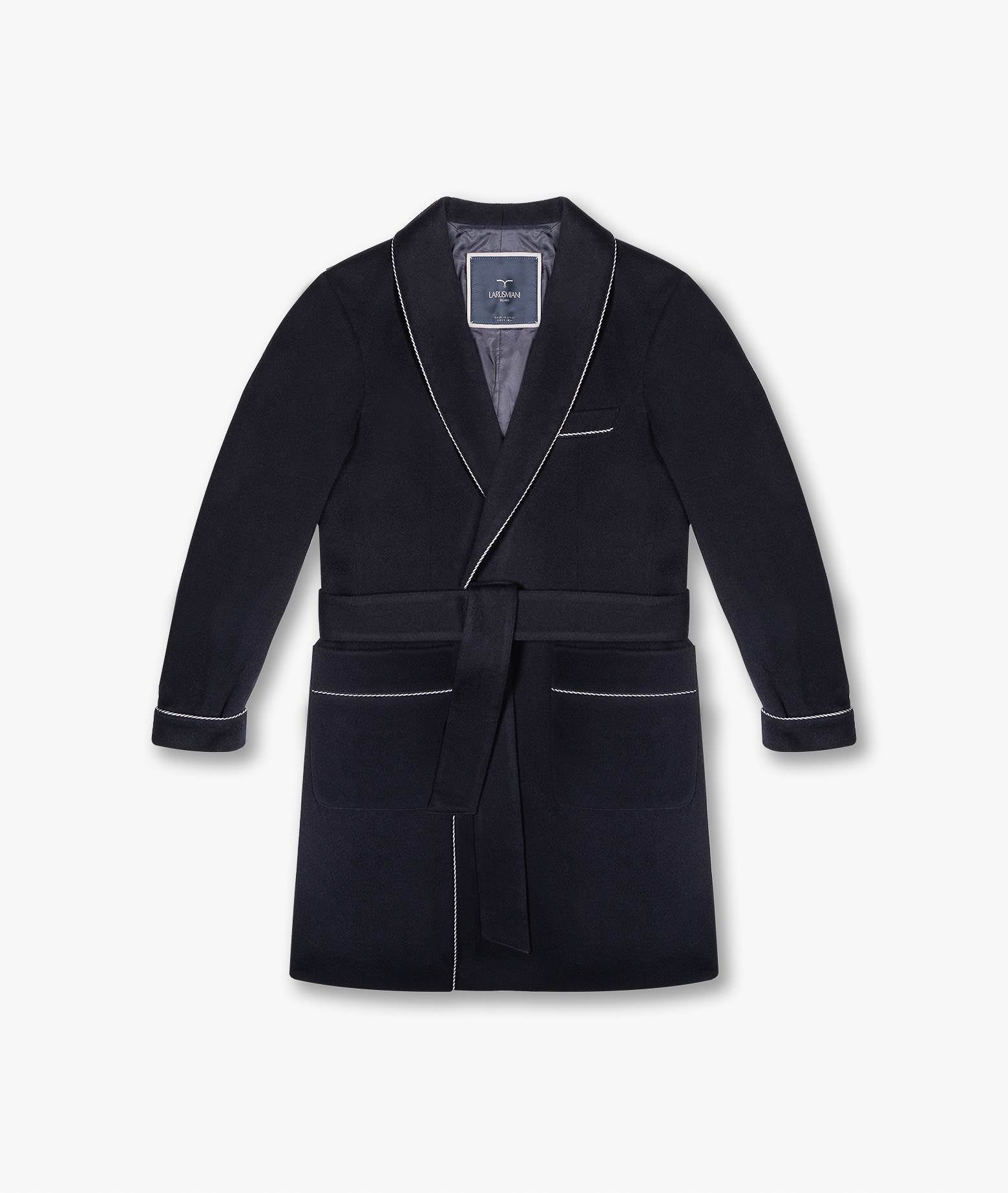 Wool Coat Midnightblue Capo Lungo Industriale