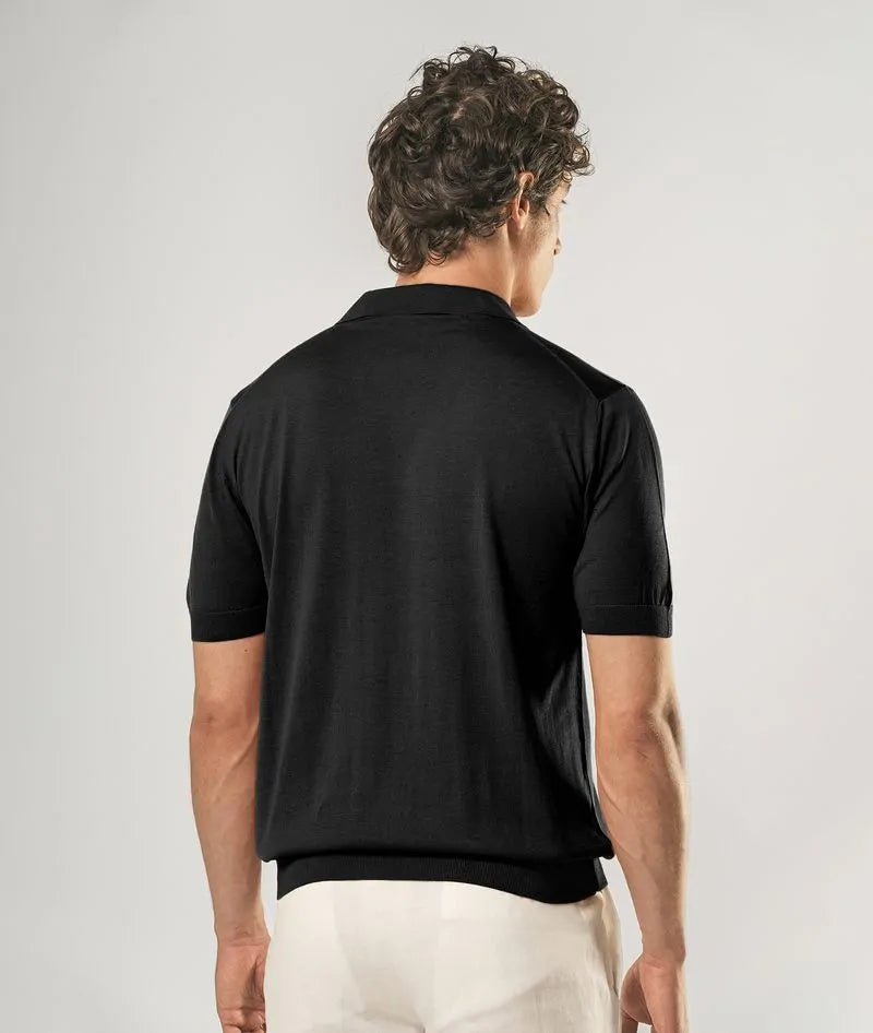 Silk Polo Tulum Brown Basic Light Kintwear