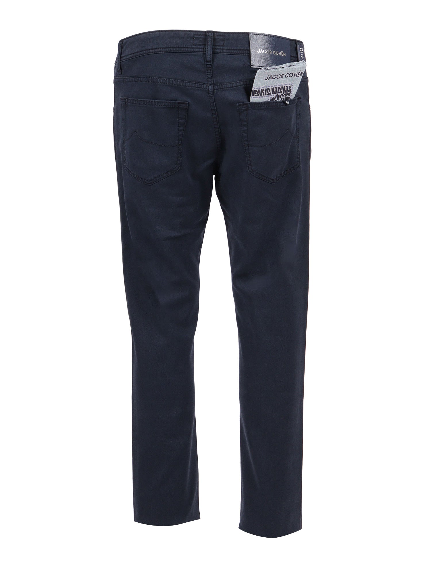 5 POCKETS SLIM FIT PANTS Blue Modal Lycra Cotton Elastane Jean