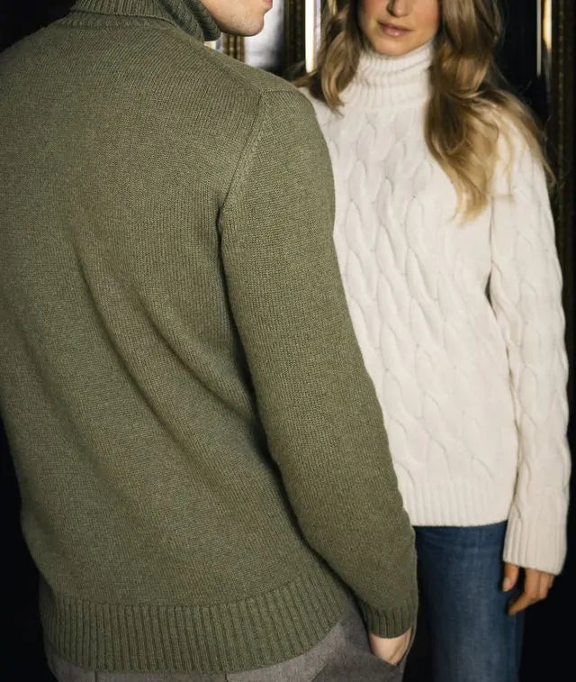 Turtleneck Cashmere Sweater Winnipeg Ivory Knitwear