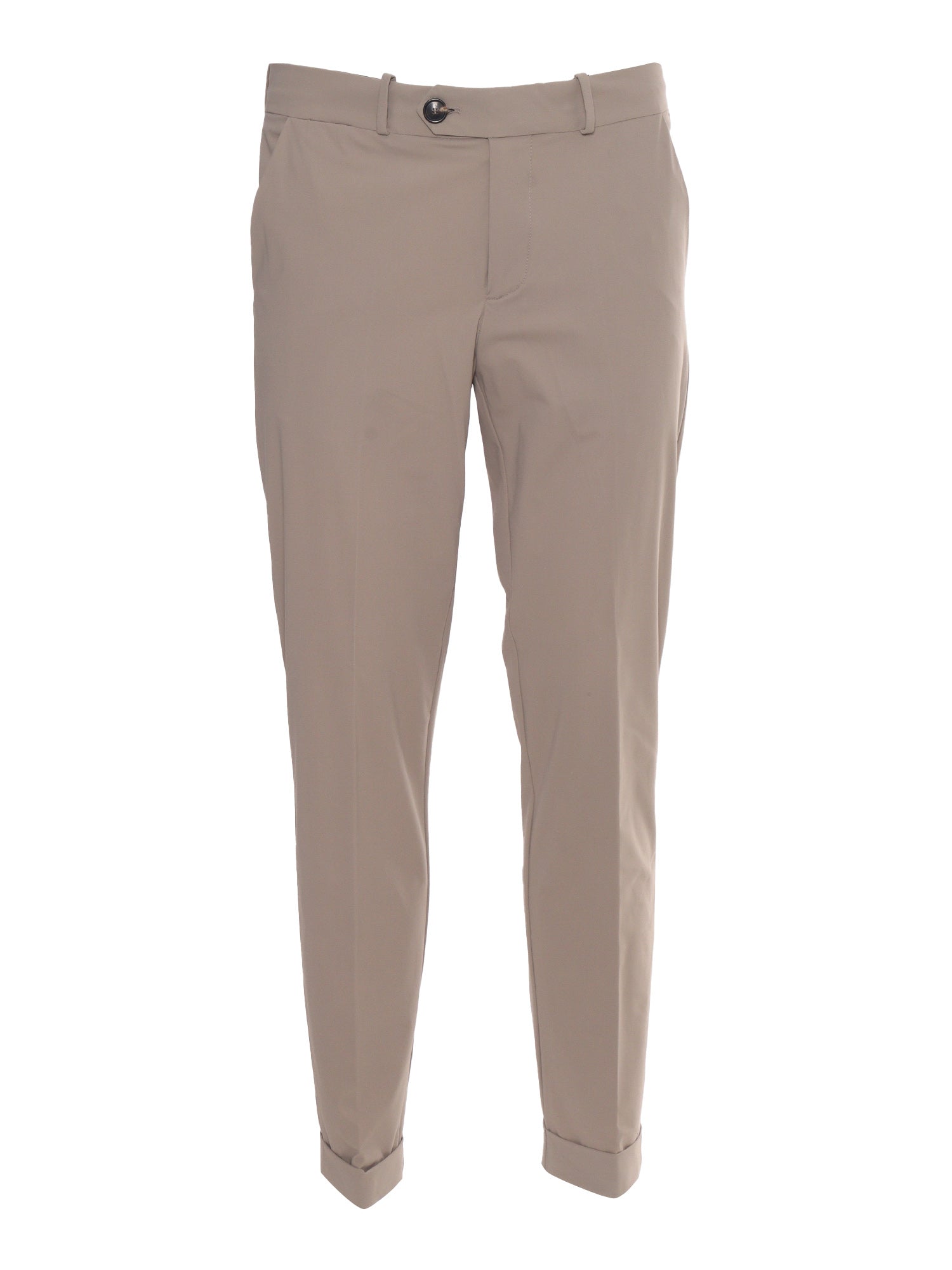 Beige chino trousers Grey Polyamide Elastane Pant
