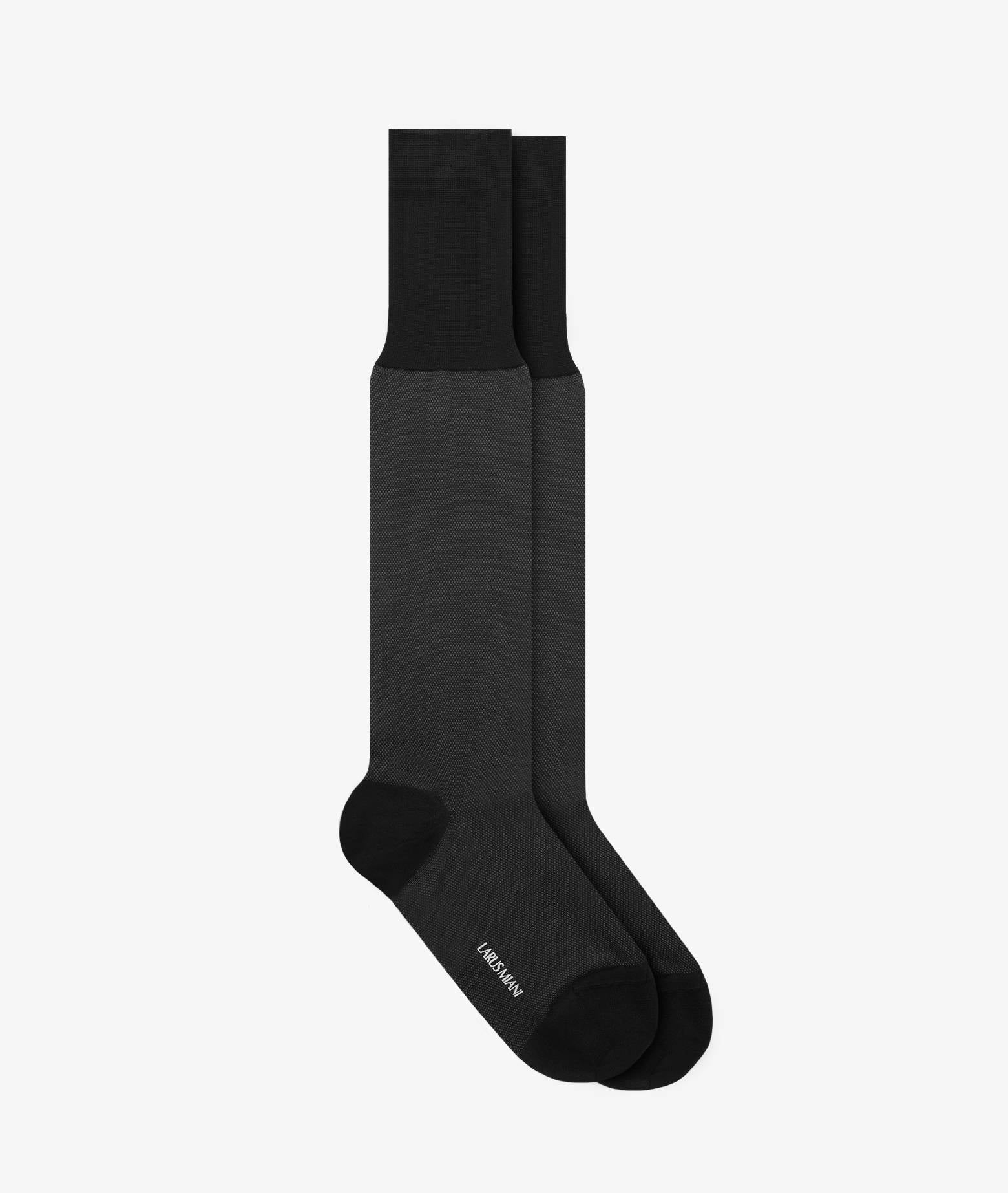 Micro Pattern Socks Black