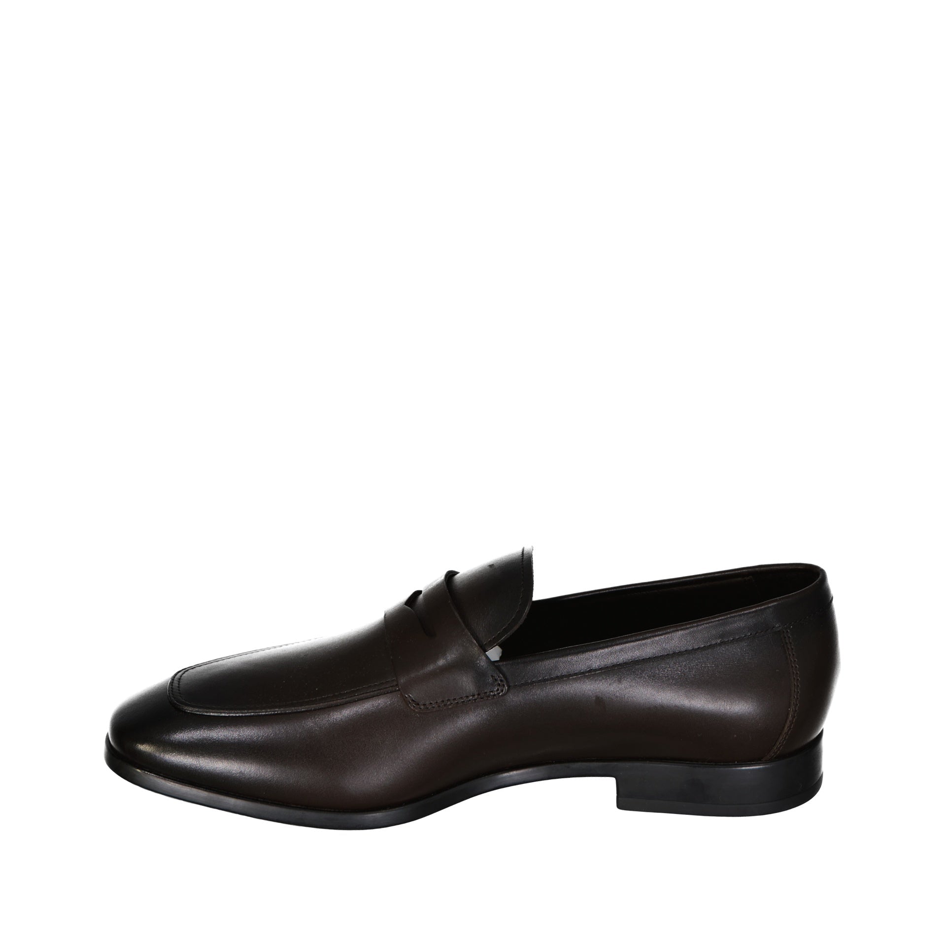 Gray Loafers Brown Leather