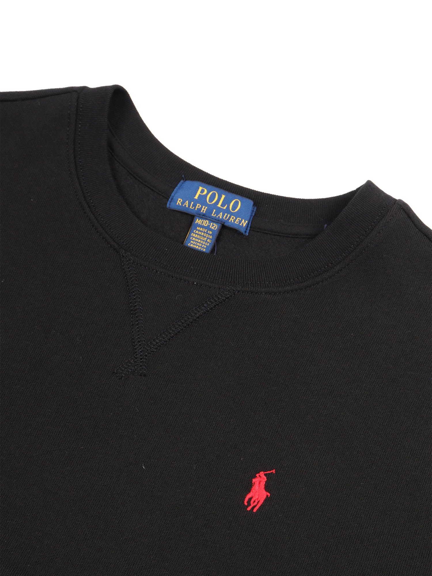 LS CN-TOPS-KNIT Black Cotton Polyester Sweatshirt