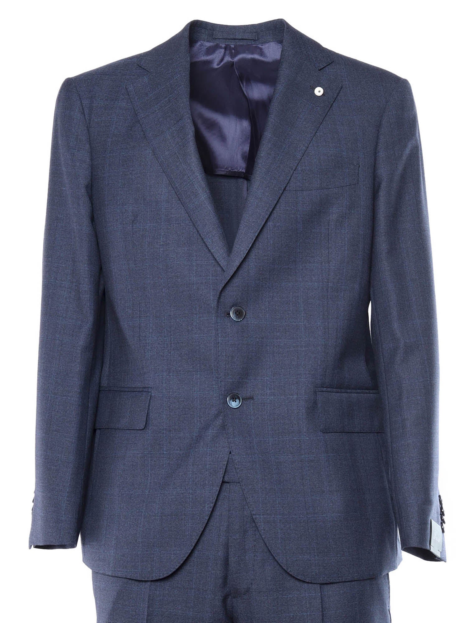 Suit Blue Virgin Wool Jacket
