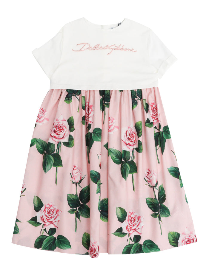 Short Sleeves Dress Multicolor Cotton Fabric 2