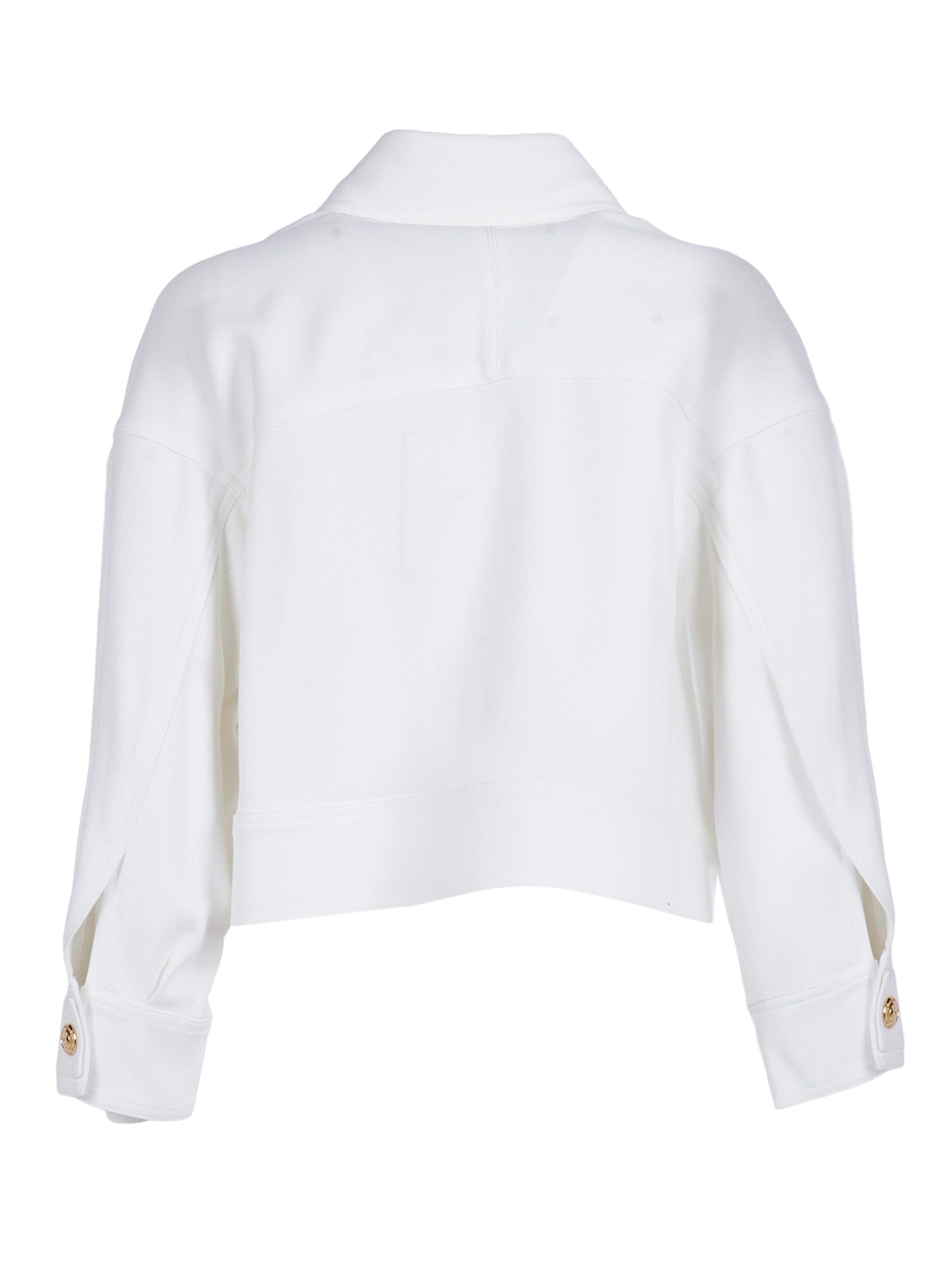 JACKET White Viscose Elastane Heavy