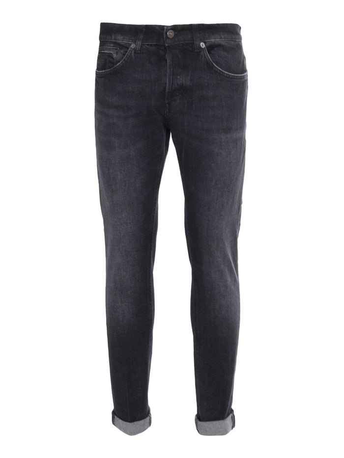 George Pants Black Cotton Elastane Jean