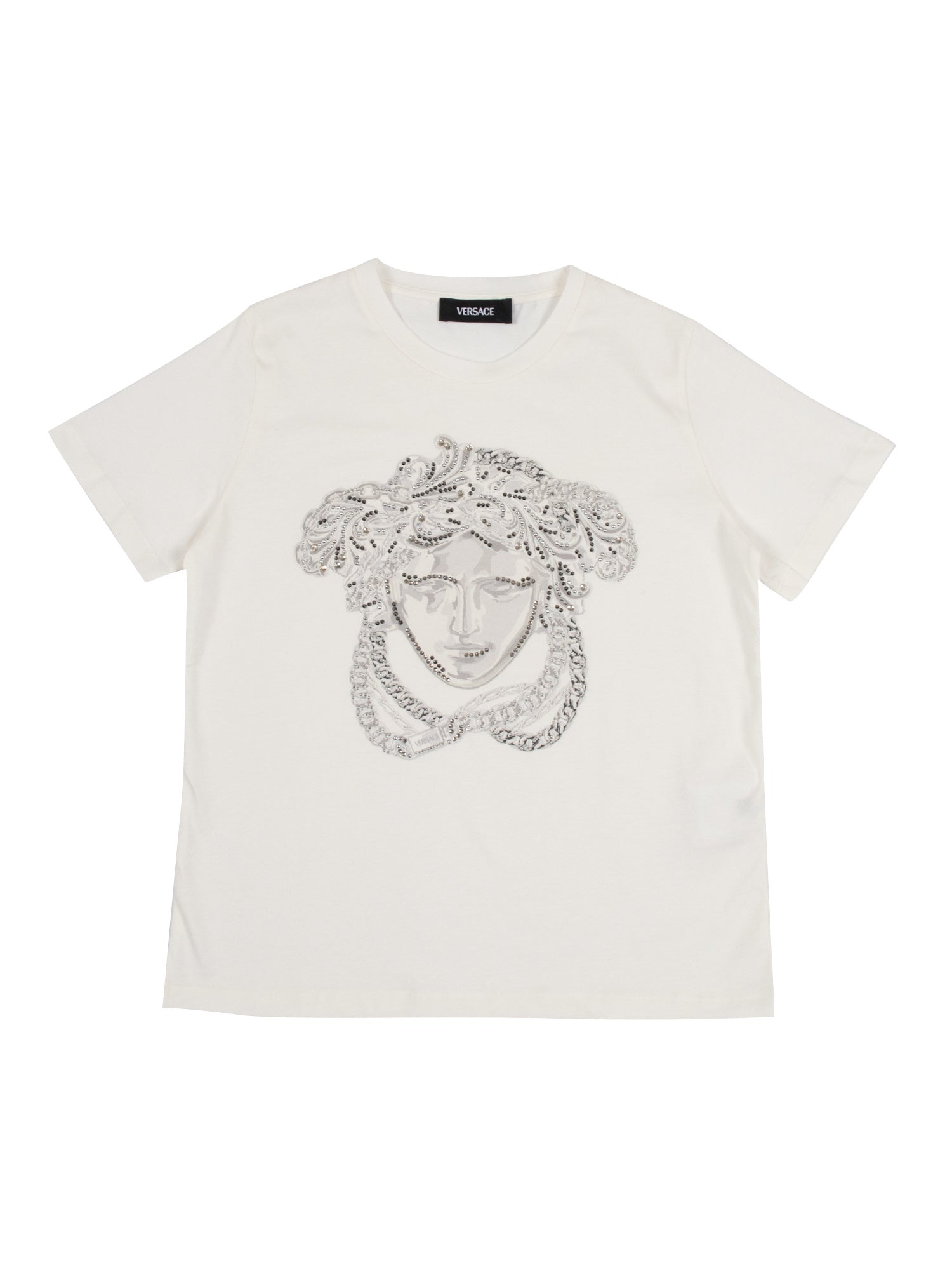 T-Shirt White Cotton Short Sleeves