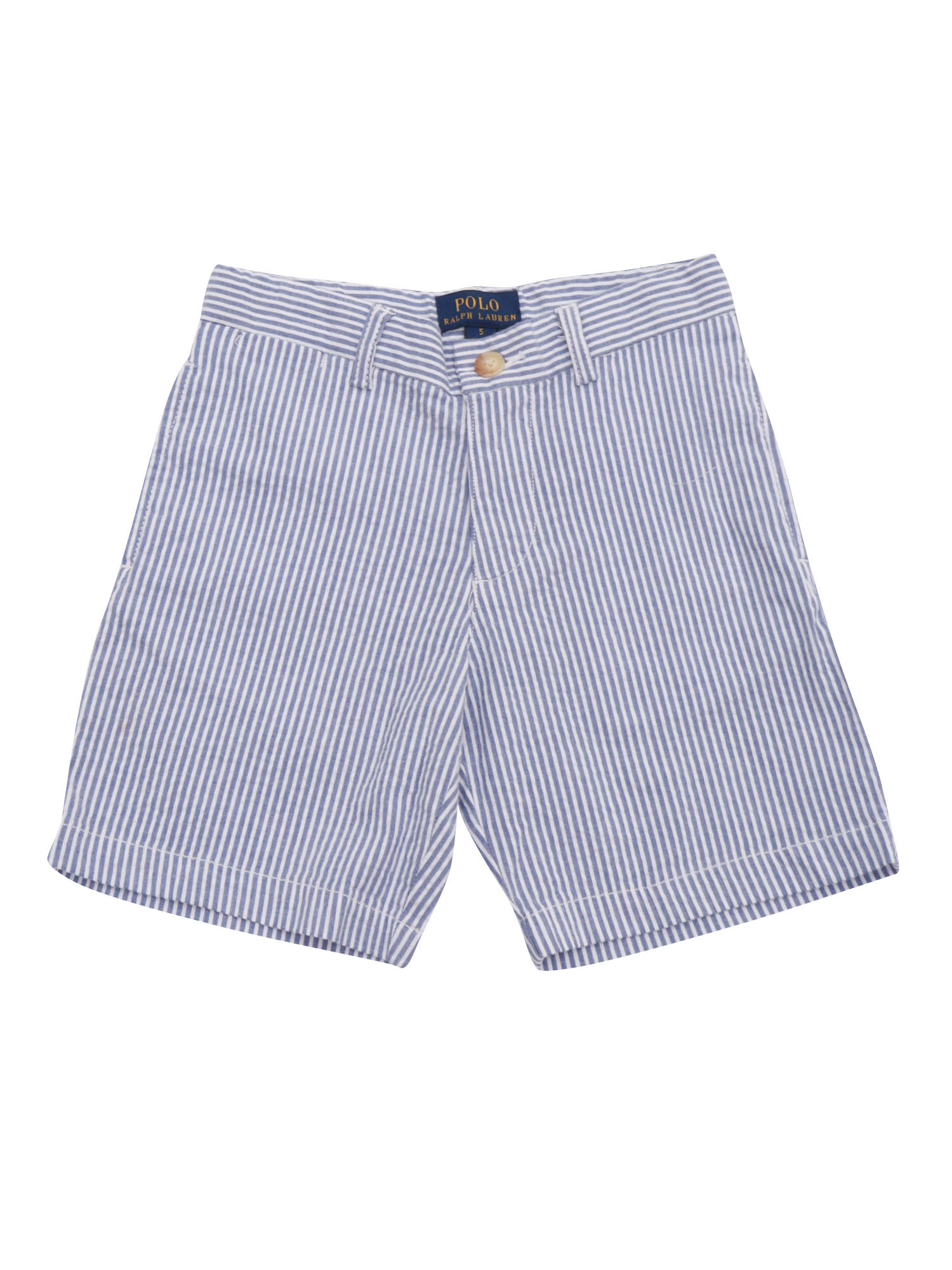 PREPPY SHORT-SHORTS-FLAT FRONT Blue Cotton Elastane