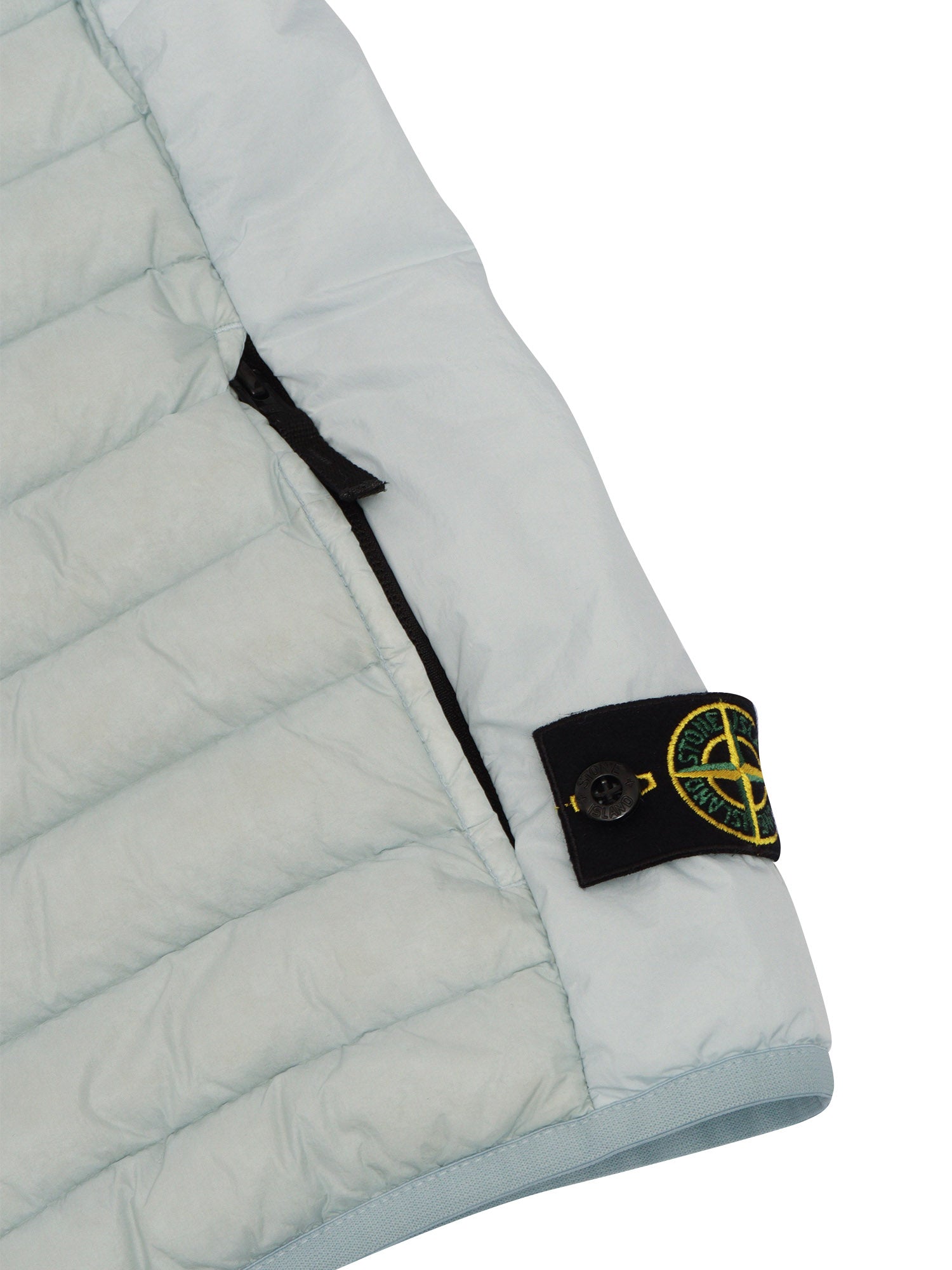 DOWN JACKET Light Blue Sleeveless Puffer