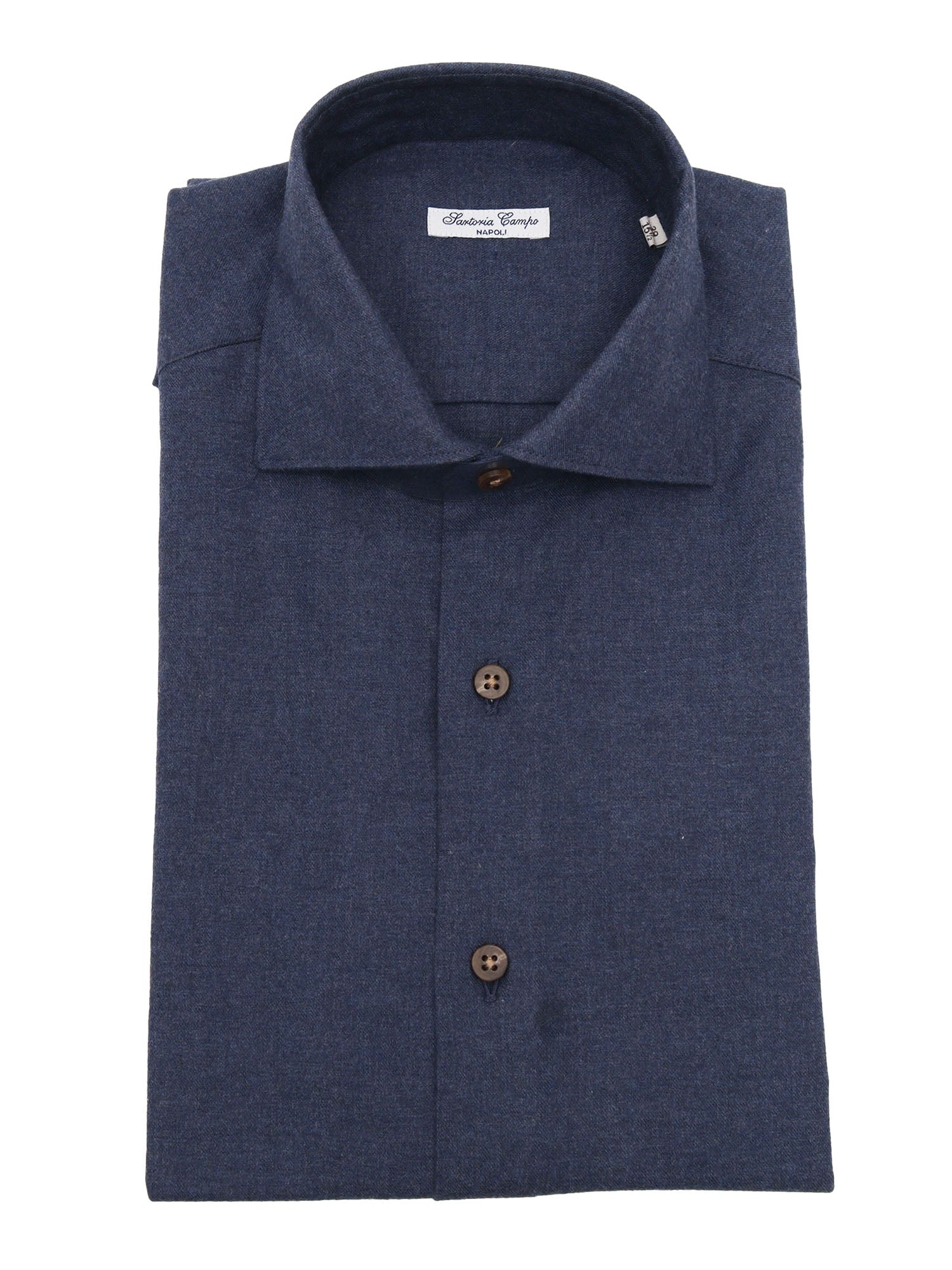Mens Shirt Blue Cotton