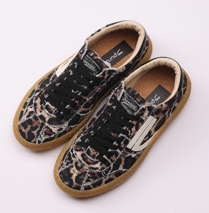 1.01 Vintage Textile Leopard Spotted Sneaker