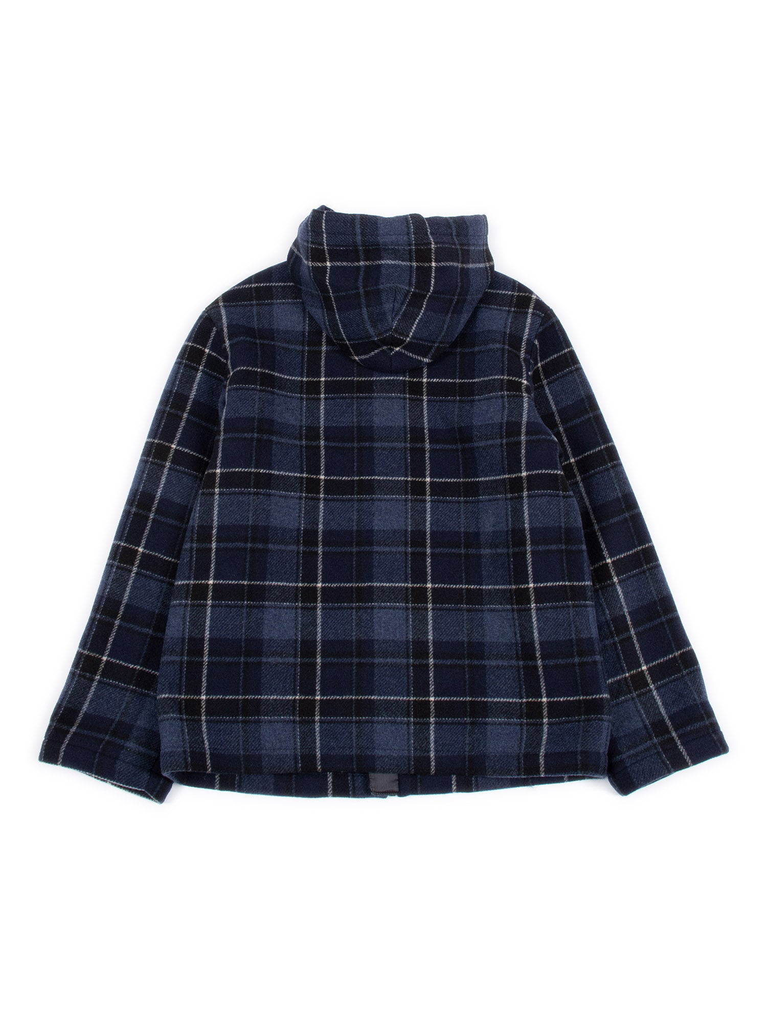 Coat Blue Polyamide Wool Lining Viscose