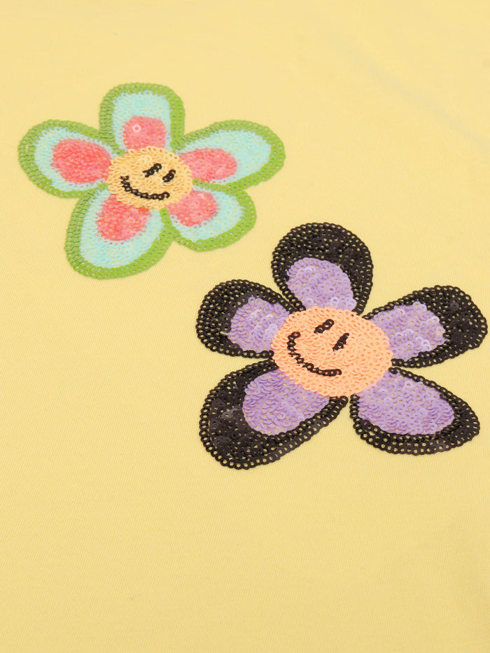 Reinette T-shirts Short sleeves Yellow Cotton Organic T-shirt
