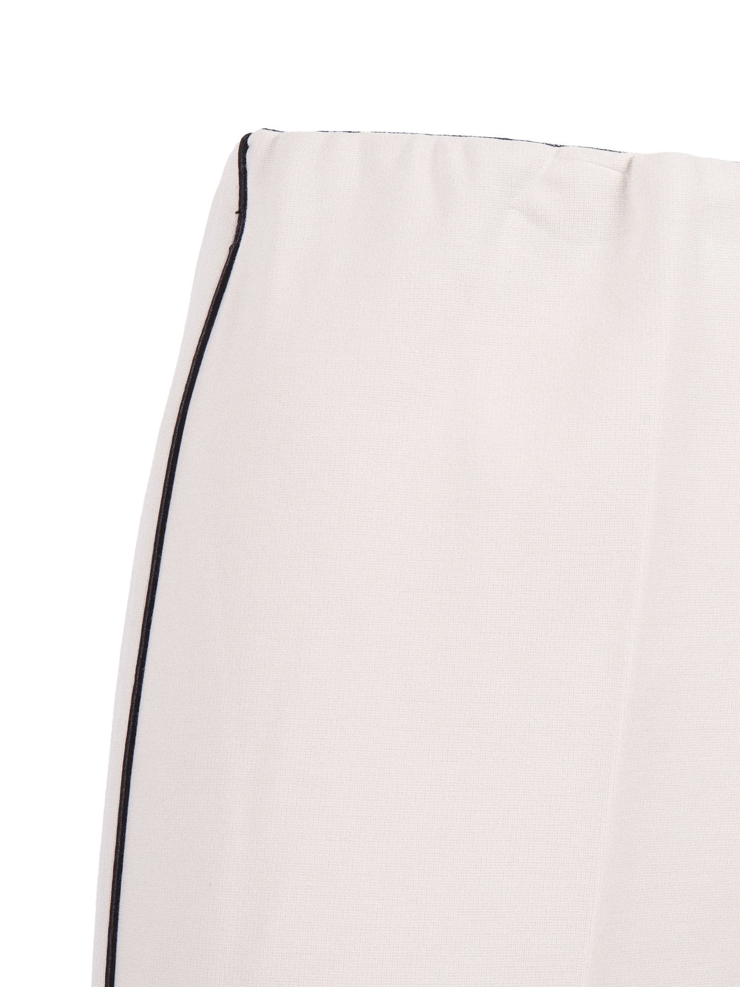 Flared Pants Beige Viscose Nylon Elastane