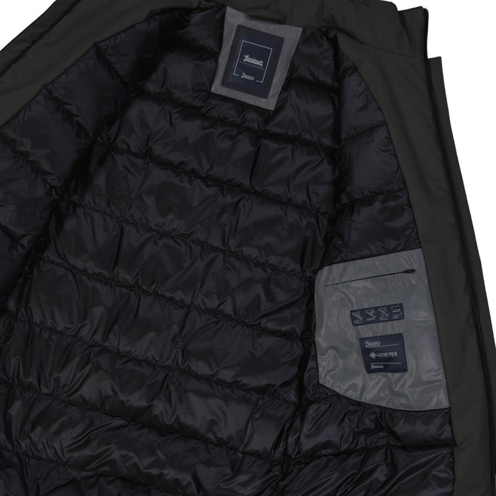 Herno Laminar Goretex Coat Gray Polyester