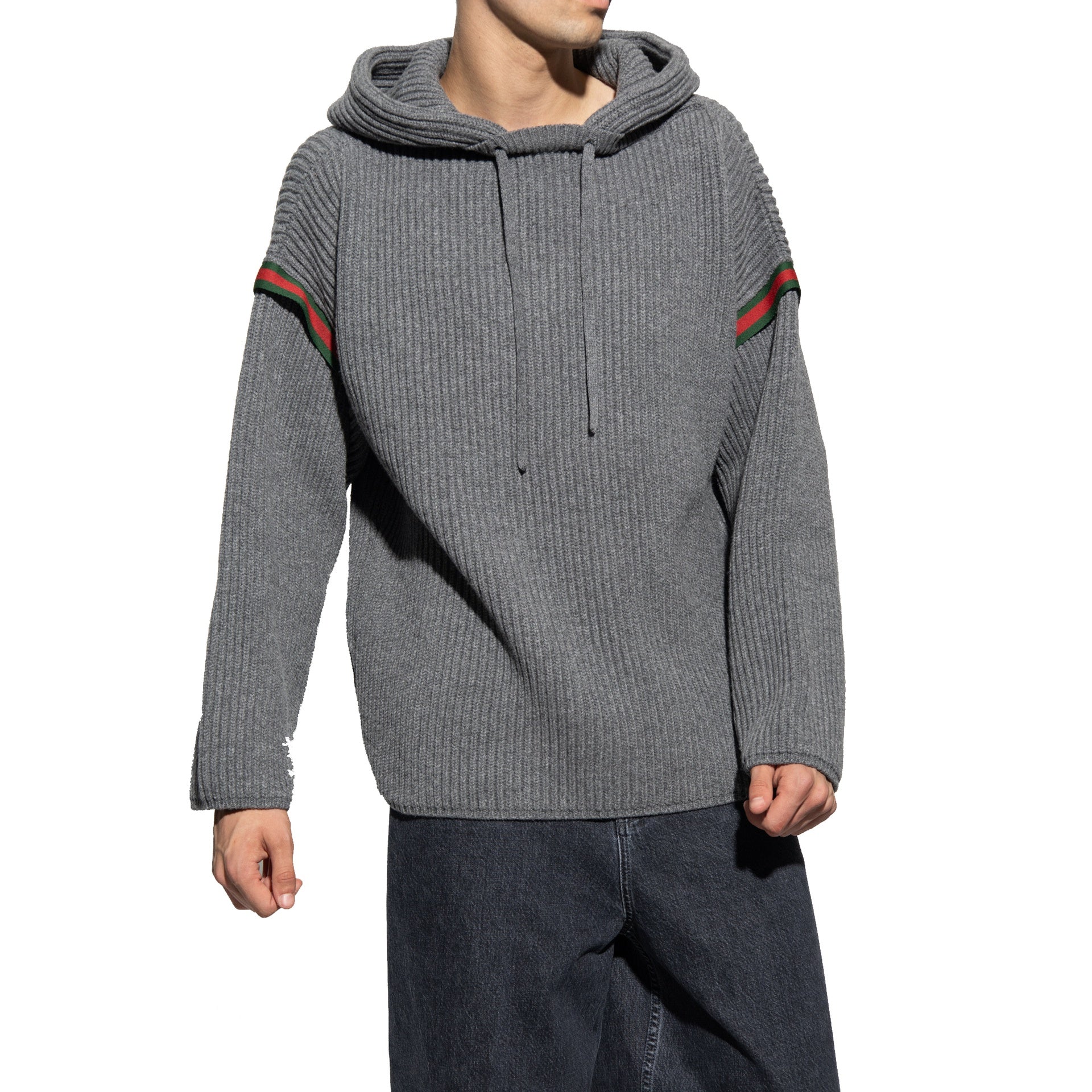 Wool Zipped Sweatshirt Gray Cashmere