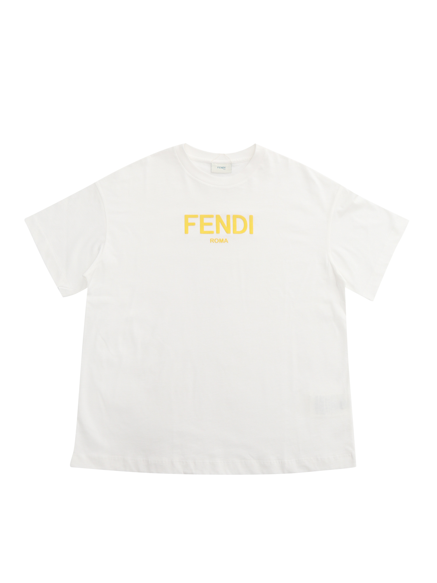 Jersey T-Shirt White Cotton Short Sleeves